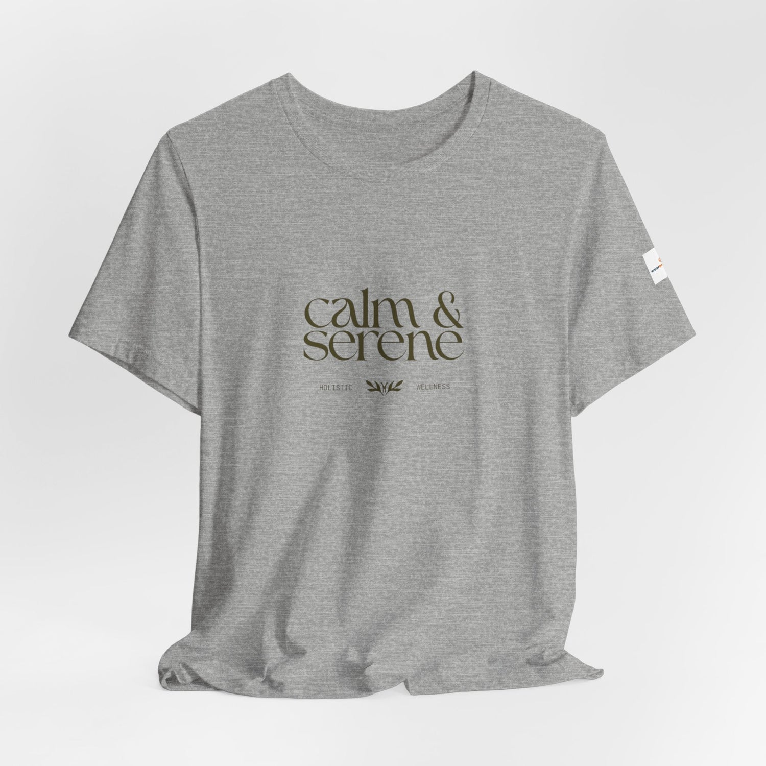 Calm and sensory-friendly designs — botanical line art on a soft unisex t-shirt