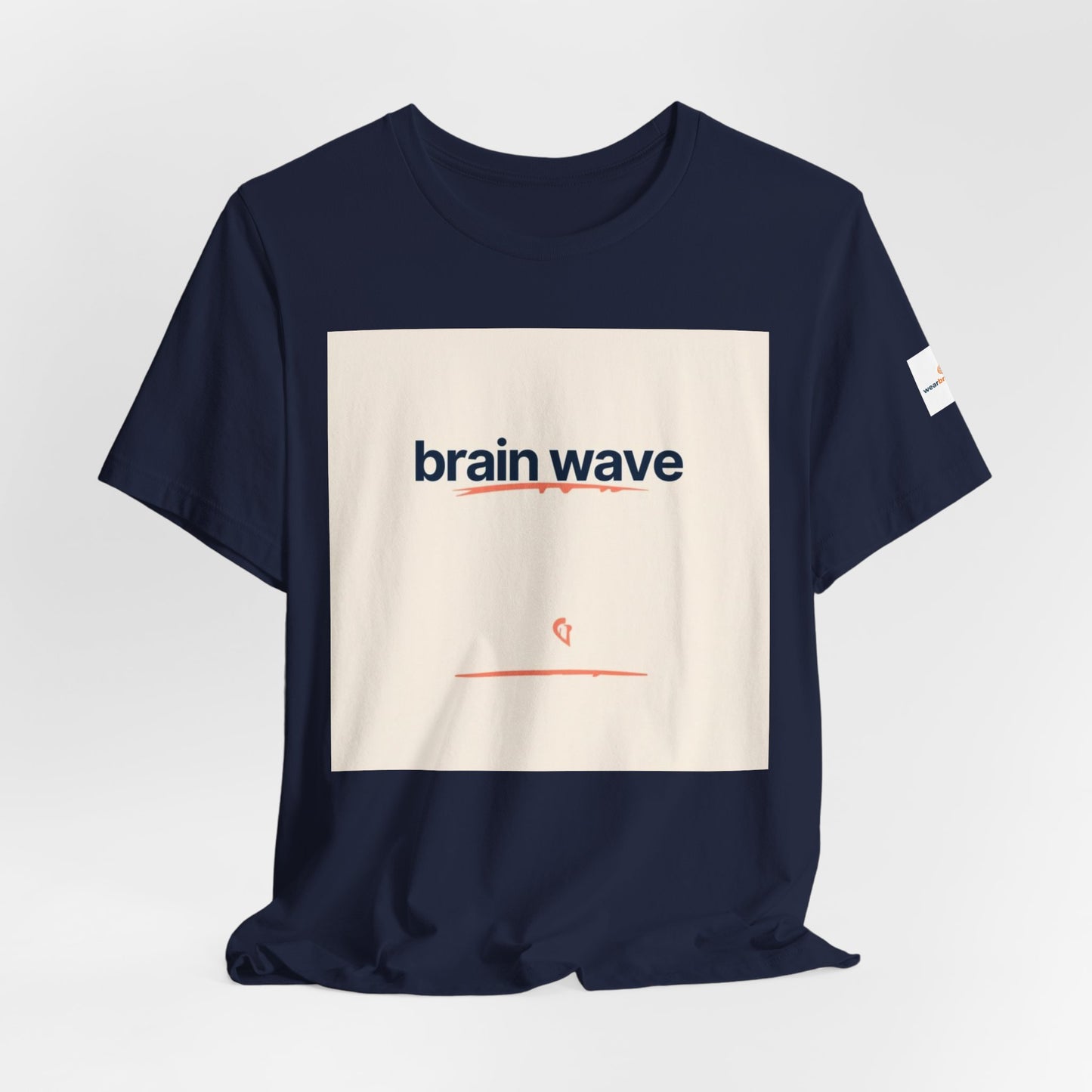 ADHD and Neurodivergent Unisex T-Shirt, Brain Wave Logo Design