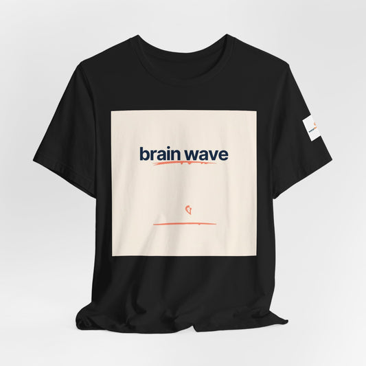 ADHD and Neurodivergent Unisex T-Shirt, Brain Wave Logo Design