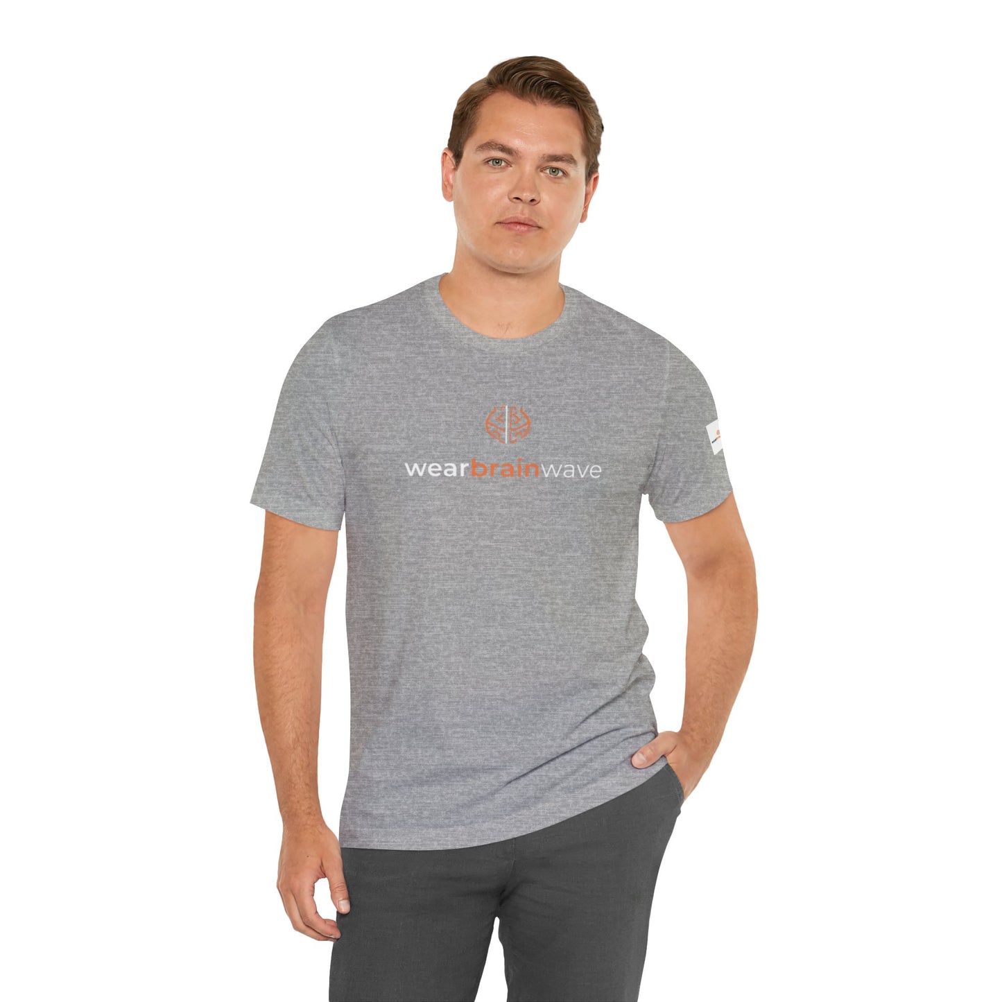 Neurodivergent Unisex T-Shirt, Modern Brainwave Logo Graphic
