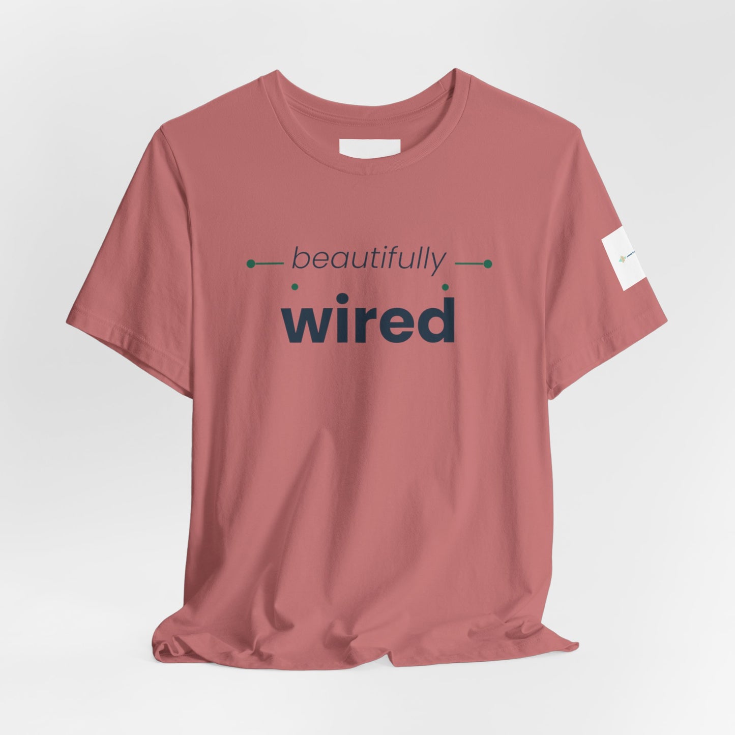 ADHD Unisex T-Shirt, Beautifully Wired Minimal Tech Graphic