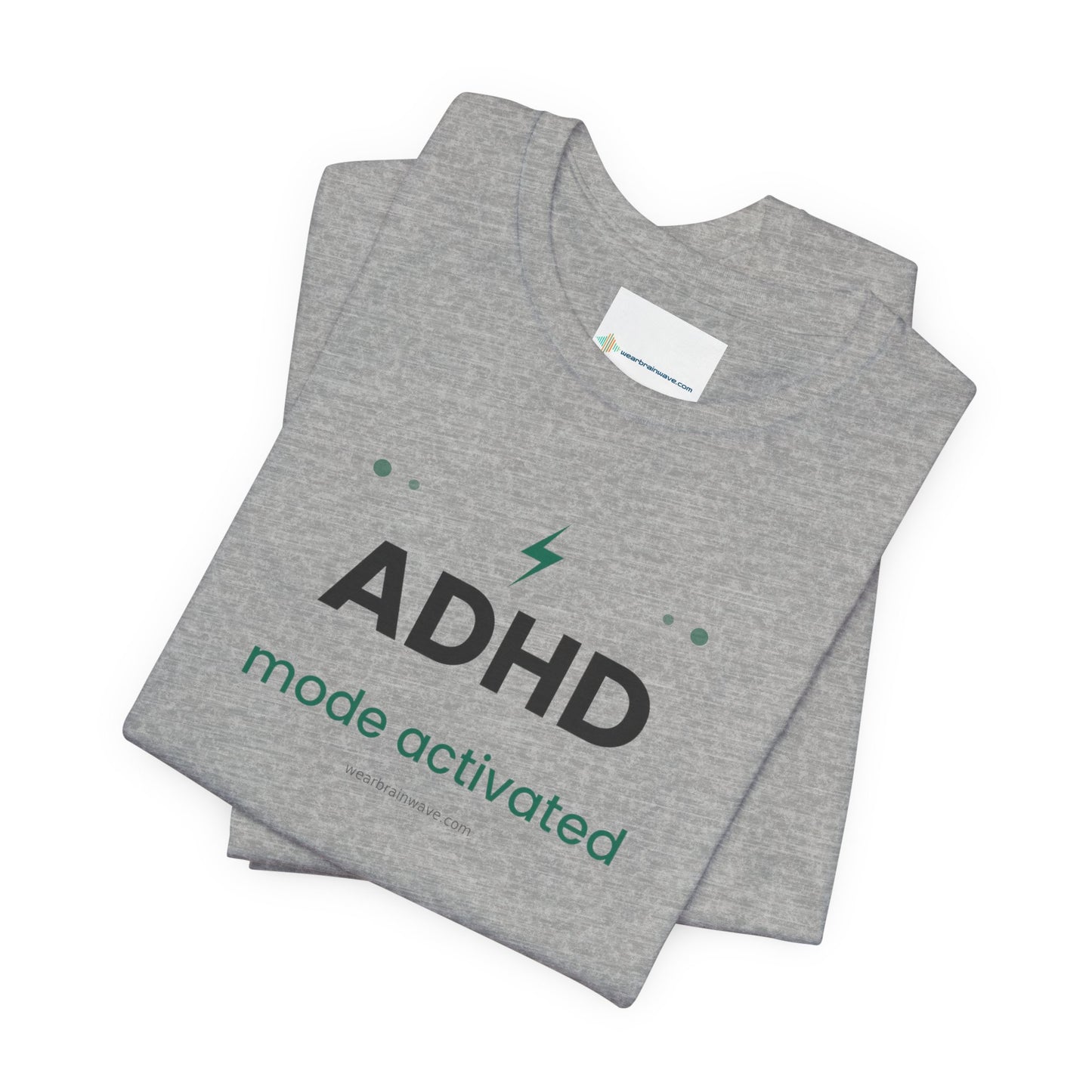 ADHD Mode Activated Unisex T-Shirt, Lightning Bolt Awareness Design