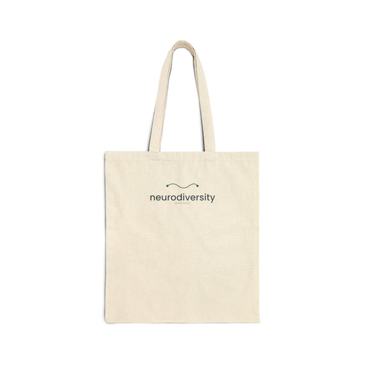 Neurodiversity Canvas Tote Bag | ADHD Tote | Neurospicy Gift | Brain Wave