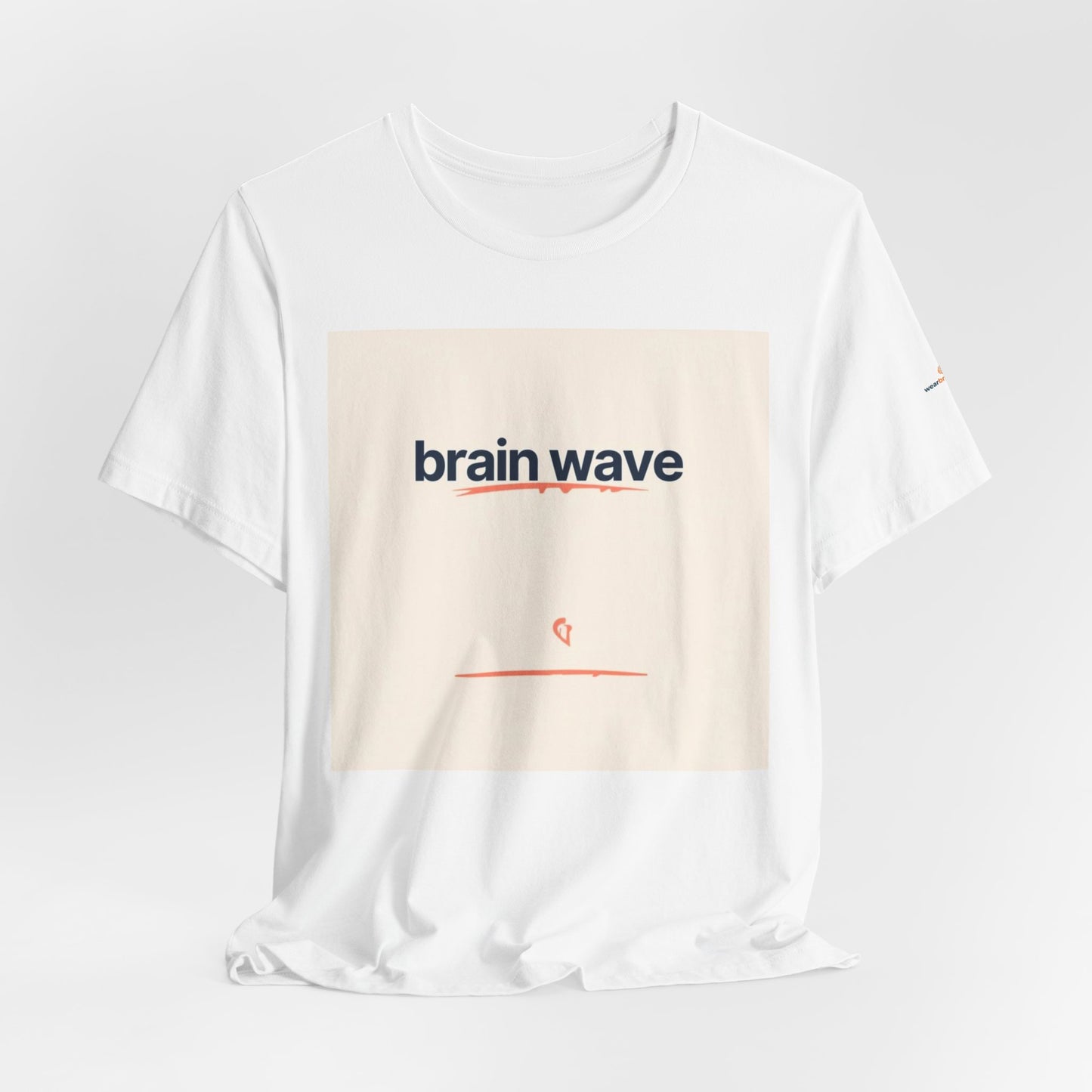 ADHD and Neurodivergent Unisex T-Shirt, Brain Wave Logo Design