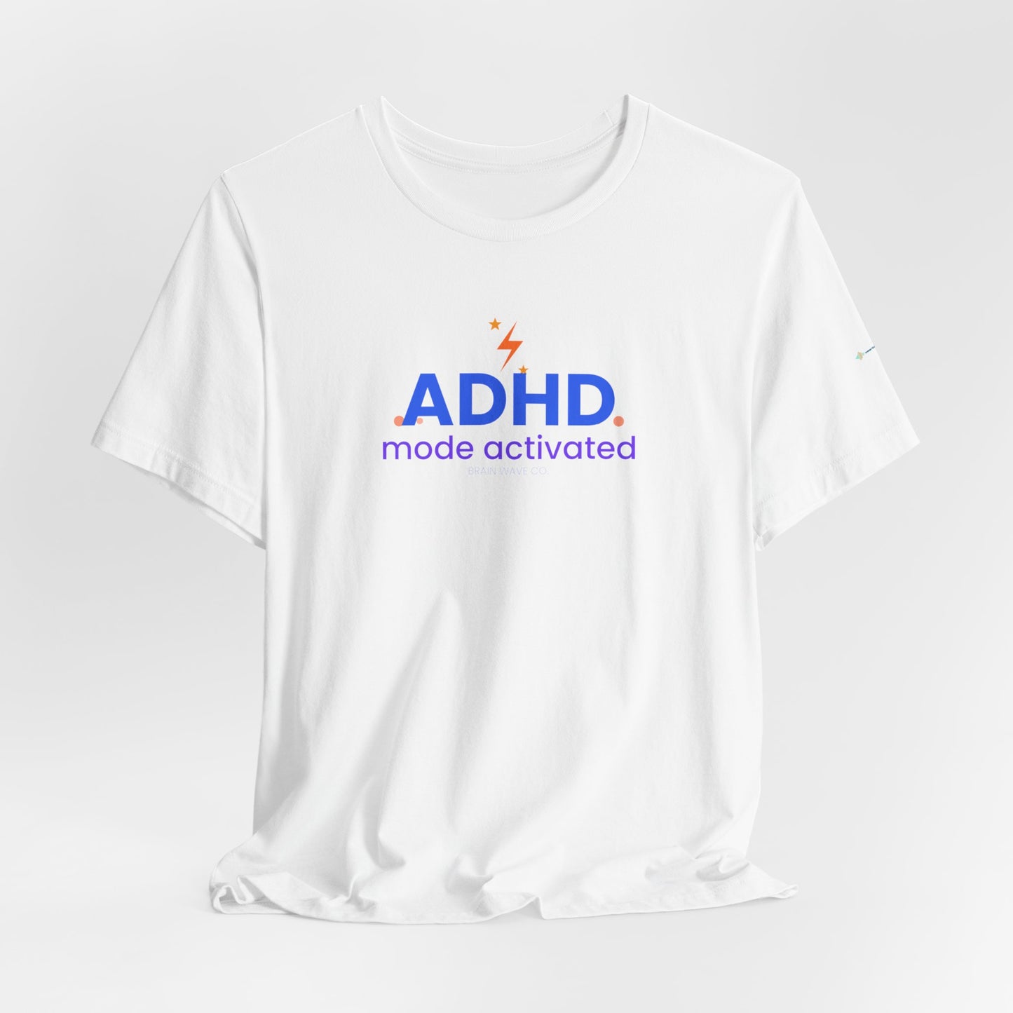ADHD Mode Activated Unisex T-Shirt, Lightning Bolt Awareness Design