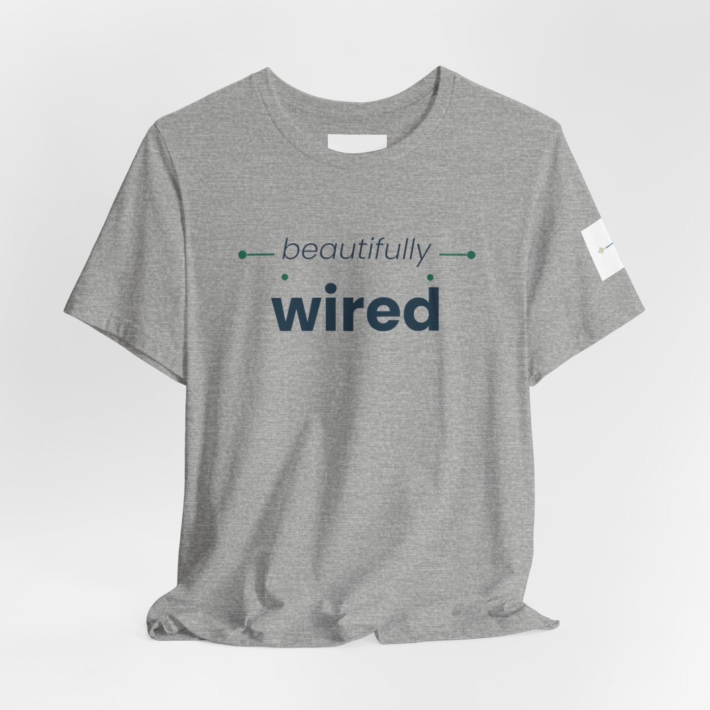 ADHD Unisex T-Shirt, Beautifully Wired Minimal Tech Graphic