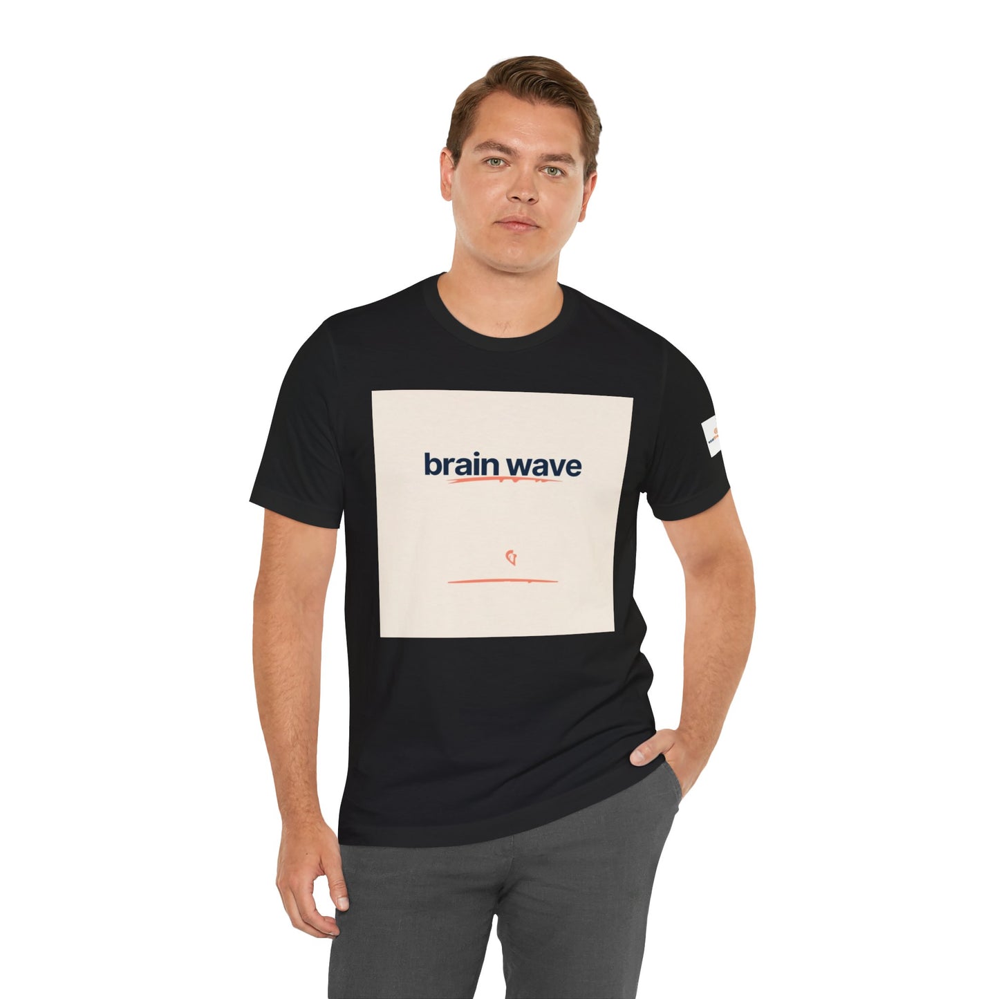 ADHD and Neurodivergent Unisex T-Shirt, Brain Wave Logo Design
