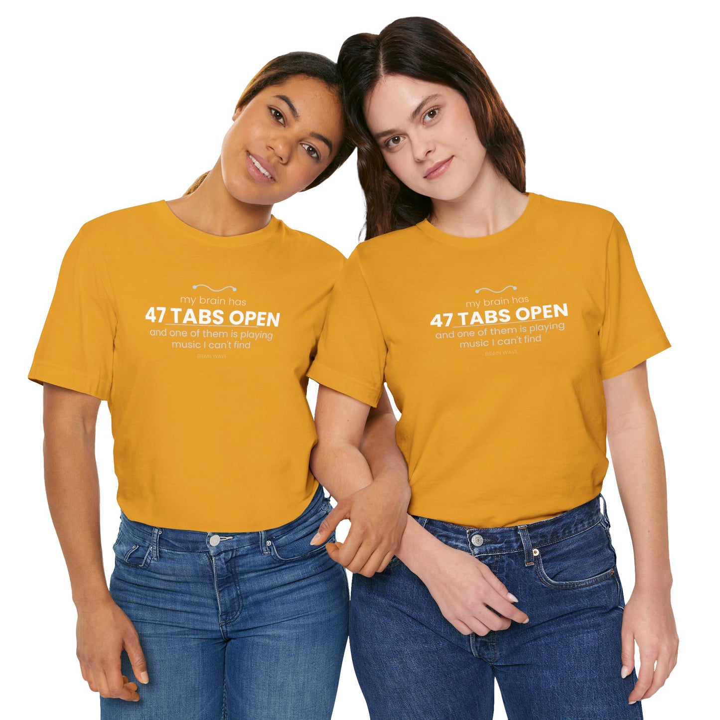 47 Tabs Open T-Shirt — Funny Brain Overloaded Tee