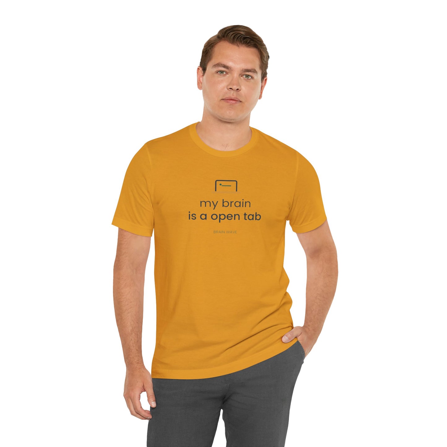 My Brain Is an Open Tab Minimalist ADHD Tee | Neurodivergent Shirt | Brain Wave