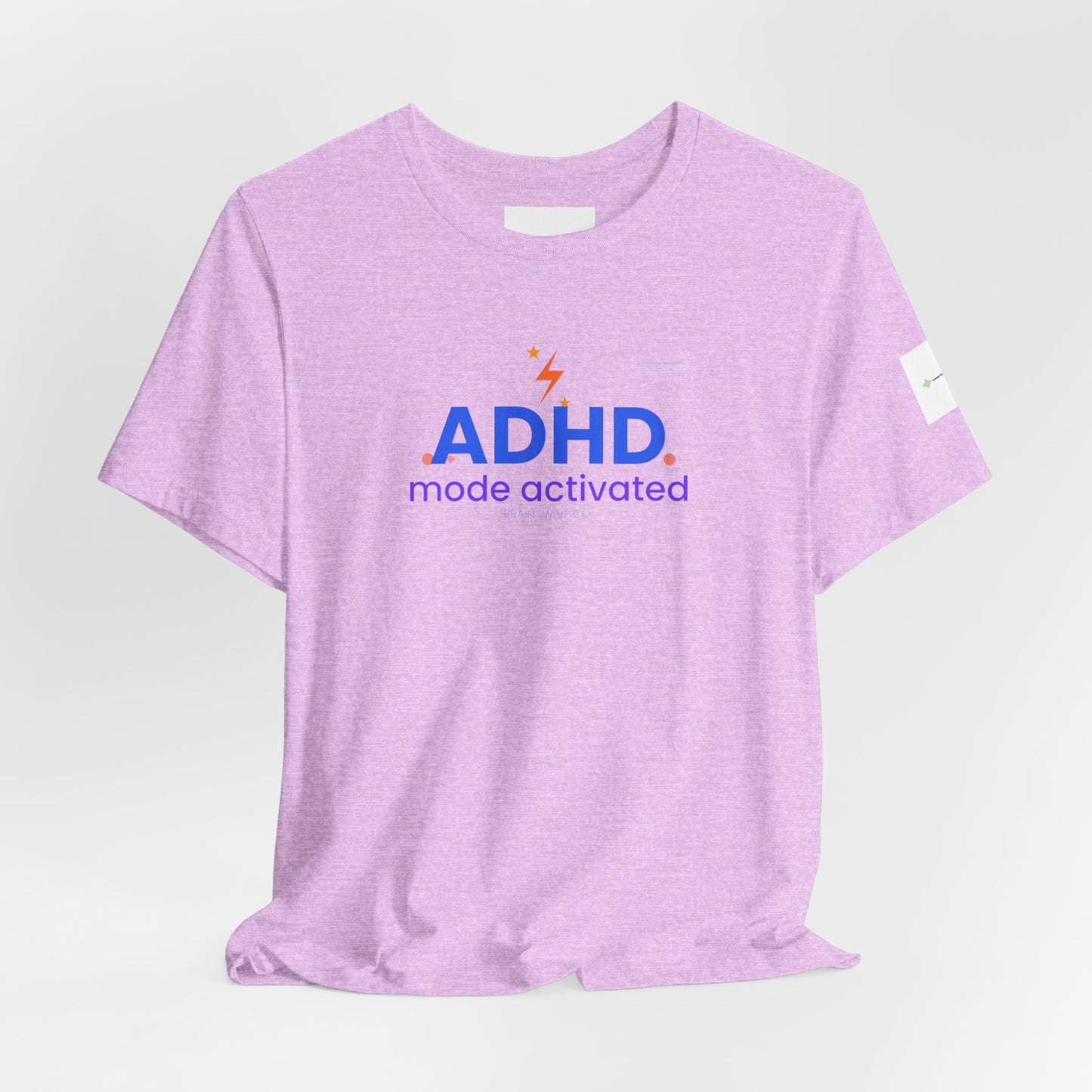 ADHD Mode Activated Unisex T-Shirt, Lightning Bolt Awareness Design