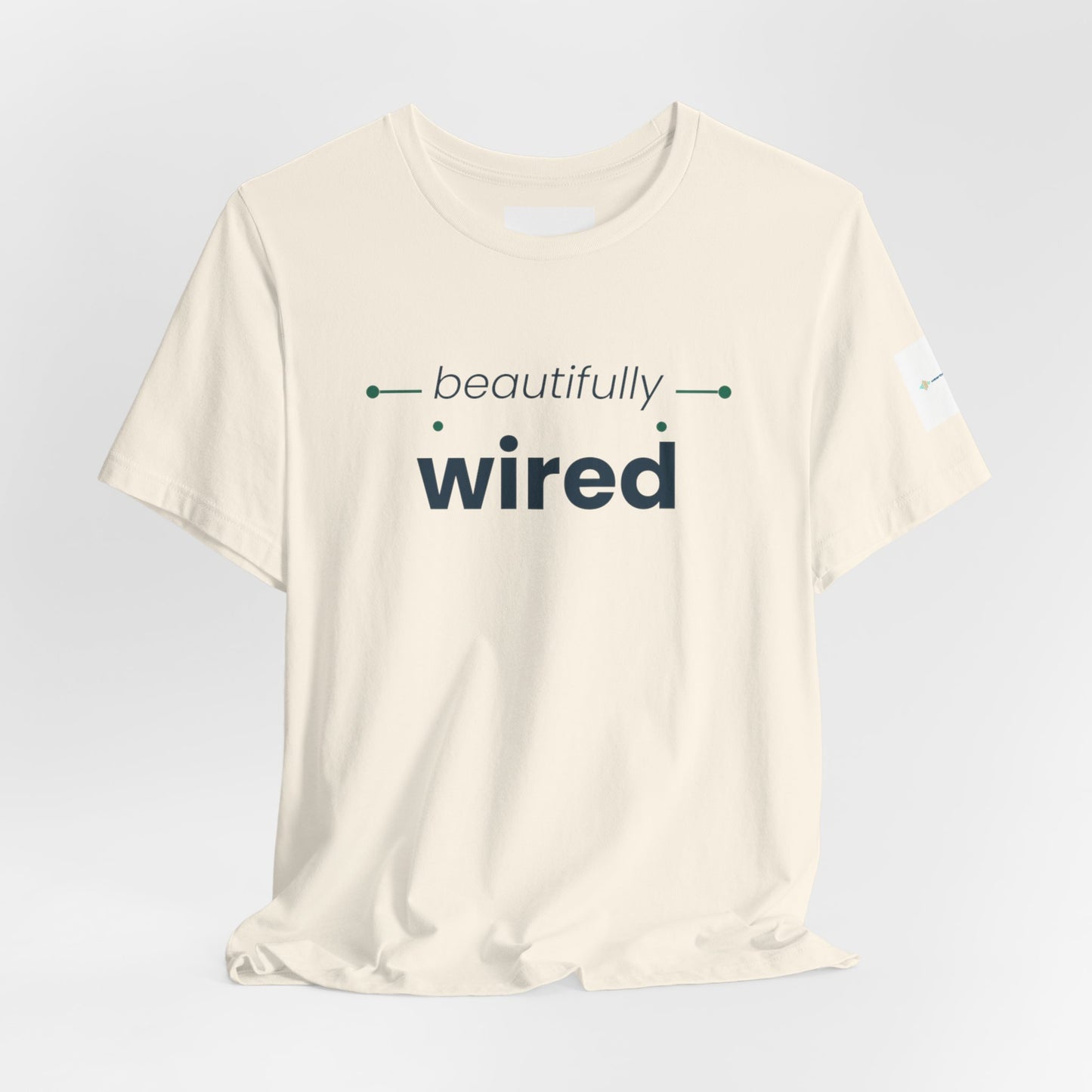 ADHD Unisex T-Shirt, Beautifully Wired Minimal Tech Graphic