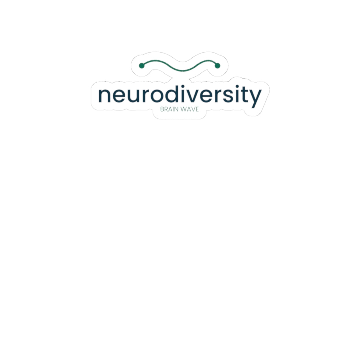 Neurodiversity ADHD Sticker | Neurospicy Vinyl Sticker | Neurodivergent Gift | Brain Wave