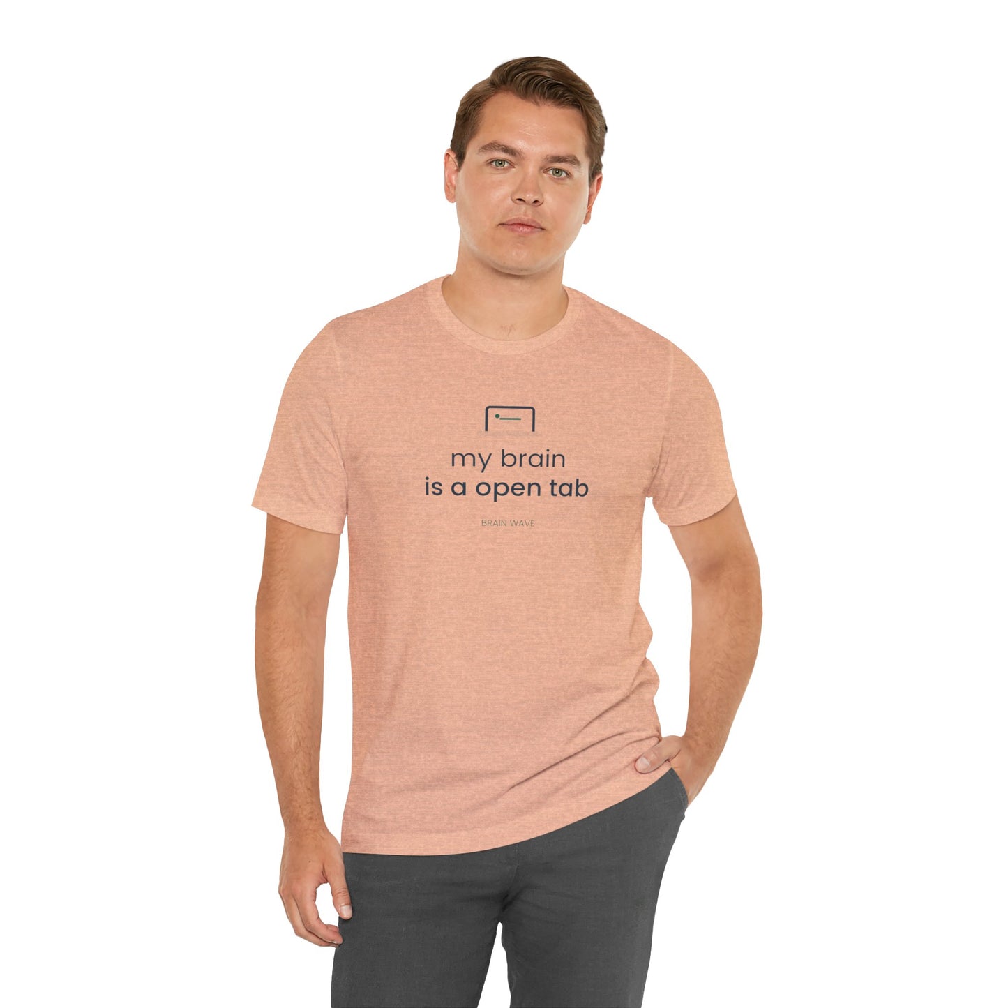 My Brain Is an Open Tab Minimalist ADHD Tee | Neurodivergent Shirt | Brain Wave