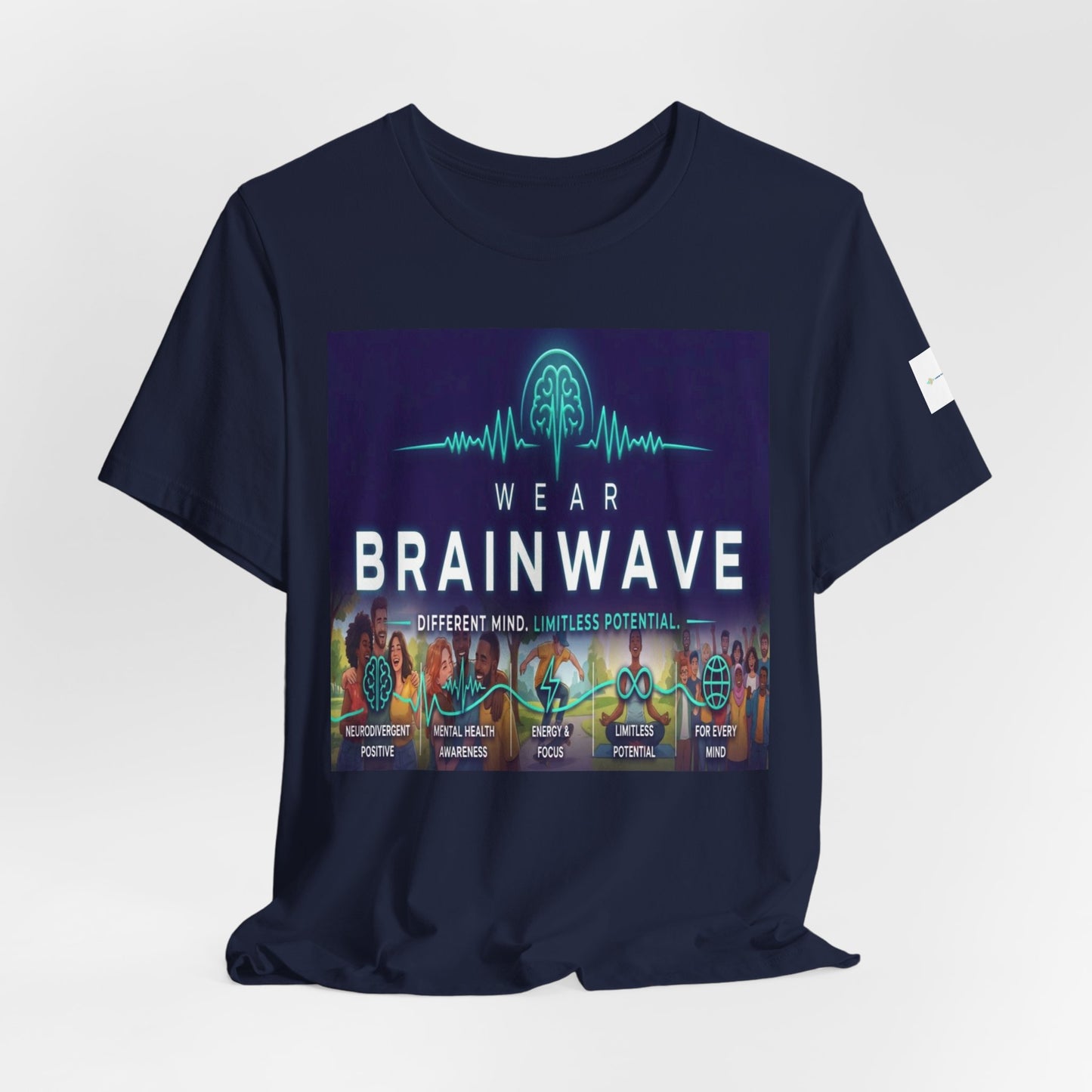 ADHD Unisex T-Shirt, Wear BrainWave Different Mind Limitless Potential