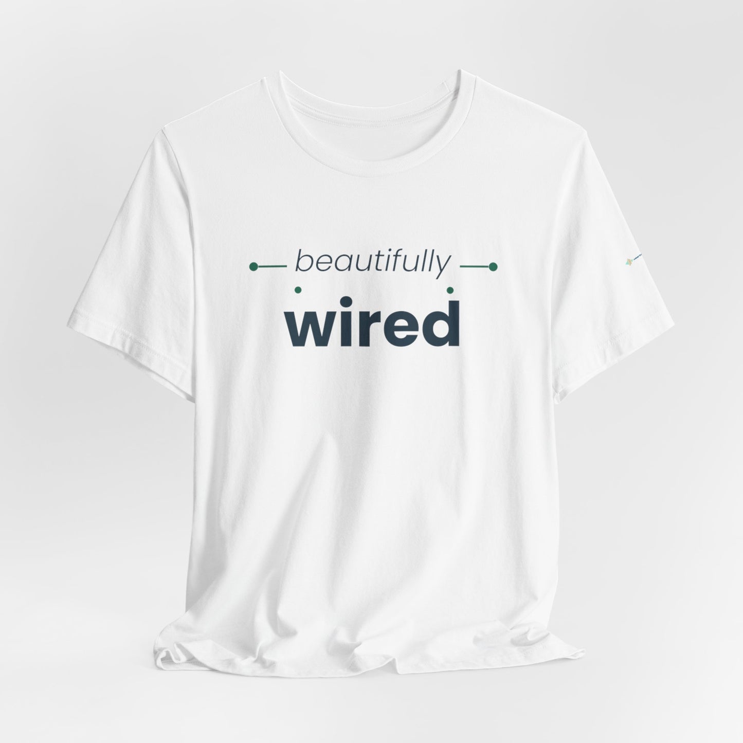 ADHD Unisex T-Shirt, Beautifully Wired Minimal Tech Graphic