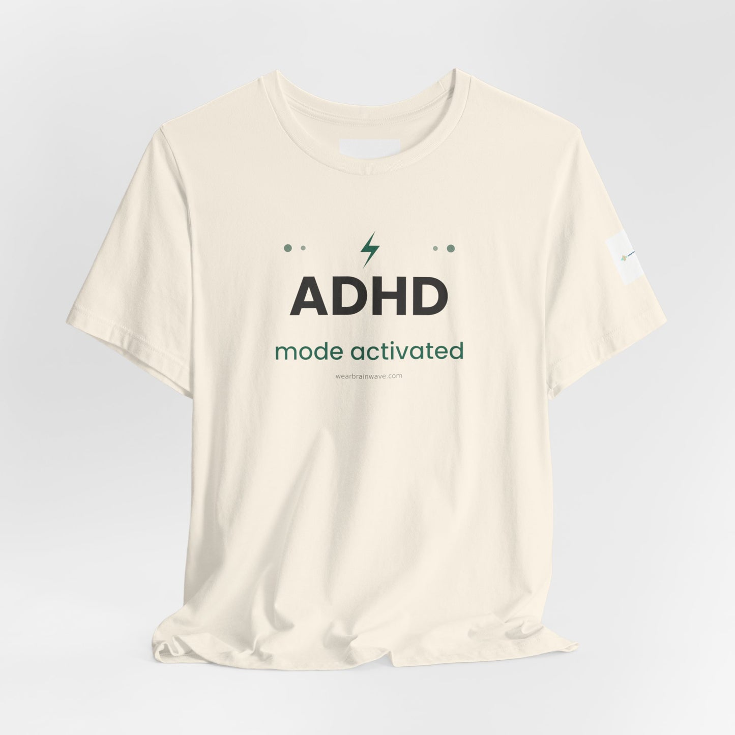 ADHD Mode Activated Unisex T-Shirt, Lightning Bolt Awareness Design