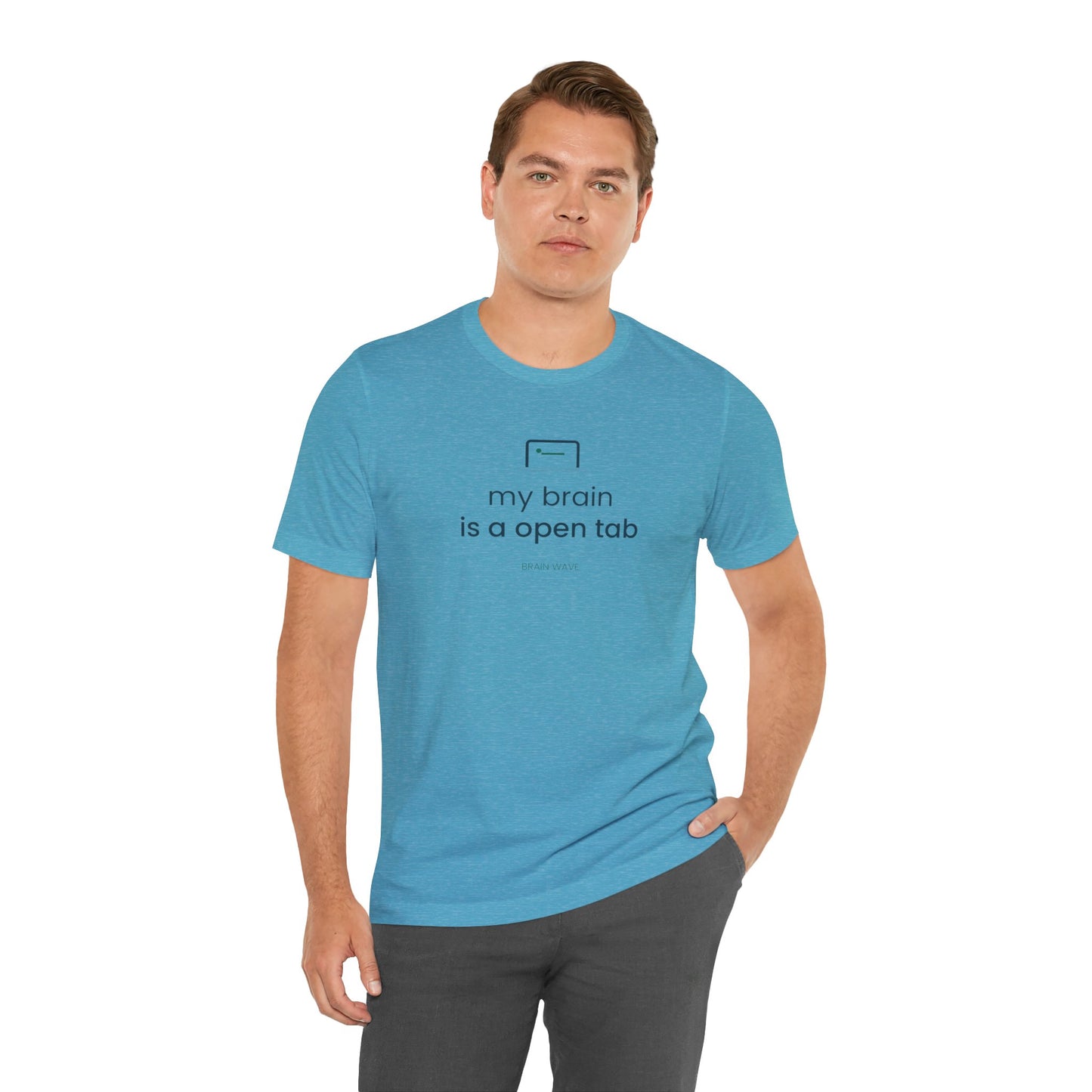 My Brain Is an Open Tab Minimalist ADHD Tee | Neurodivergent Shirt | Brain Wave
