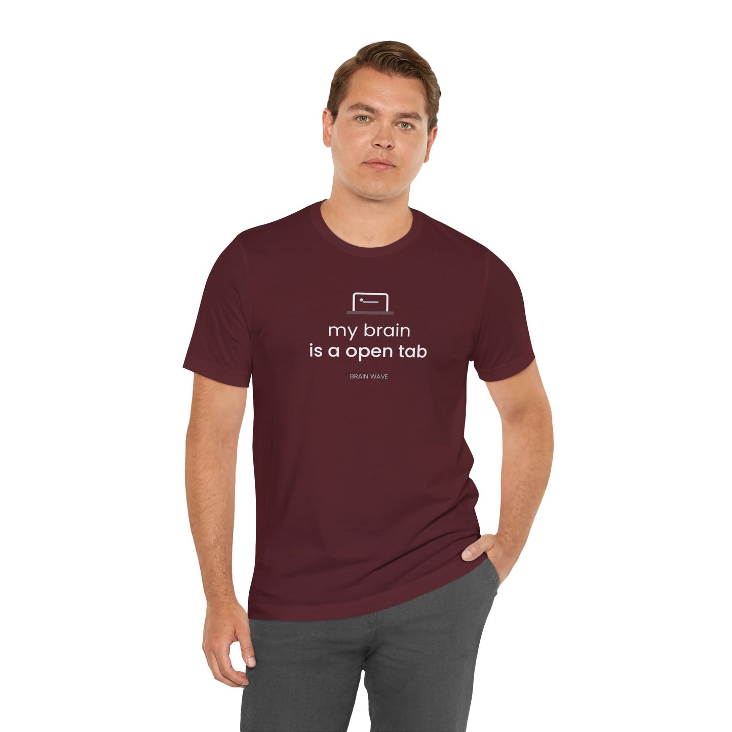 My Brain Is an Open Tab T-Shirt | ADHD Shirt | Funny Neurodivergent Tee | Brain Wave