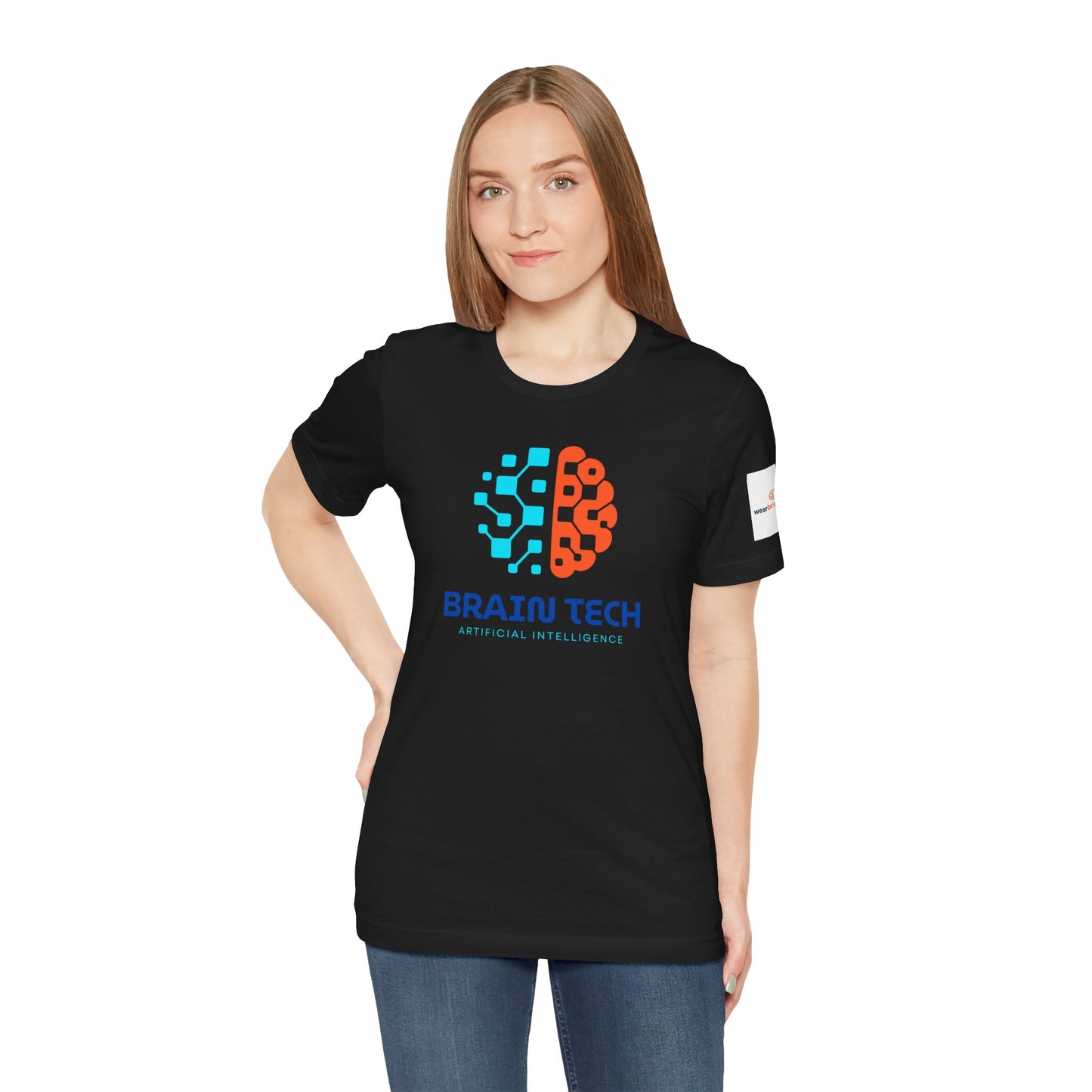 Neurodivergent Unisex T-Shirt, BrainTech AI Logo Graphic