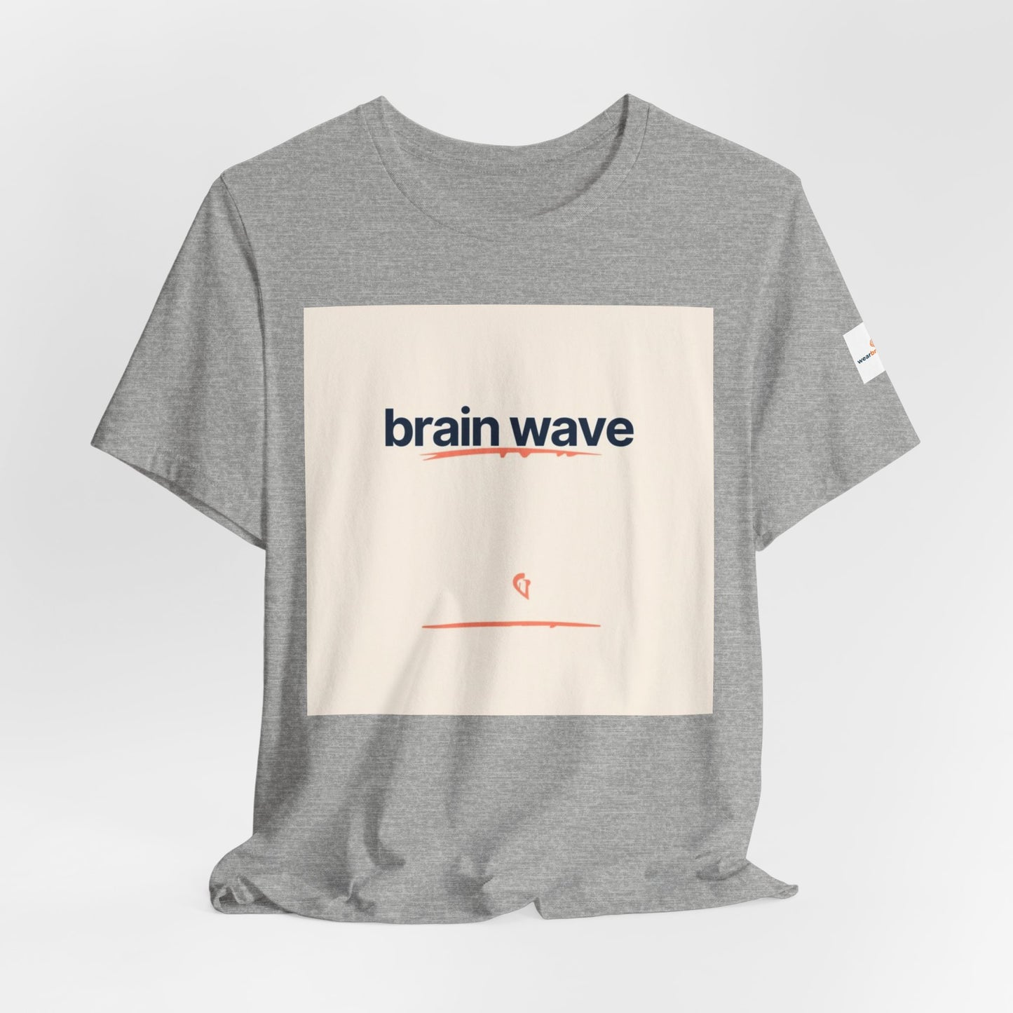 ADHD and Neurodivergent Unisex T-Shirt, Brain Wave Logo Design