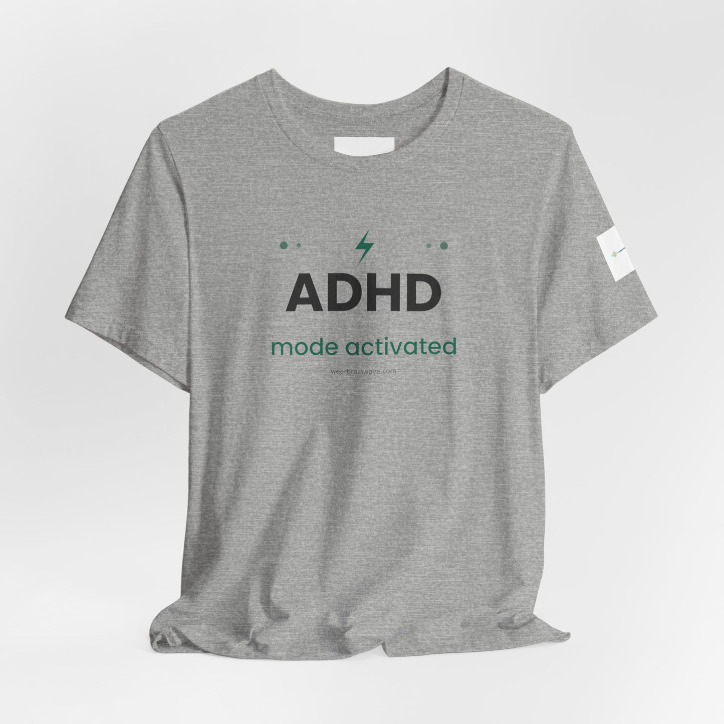 ADHD Mode Activated Unisex T-Shirt, Lightning Bolt Awareness Design