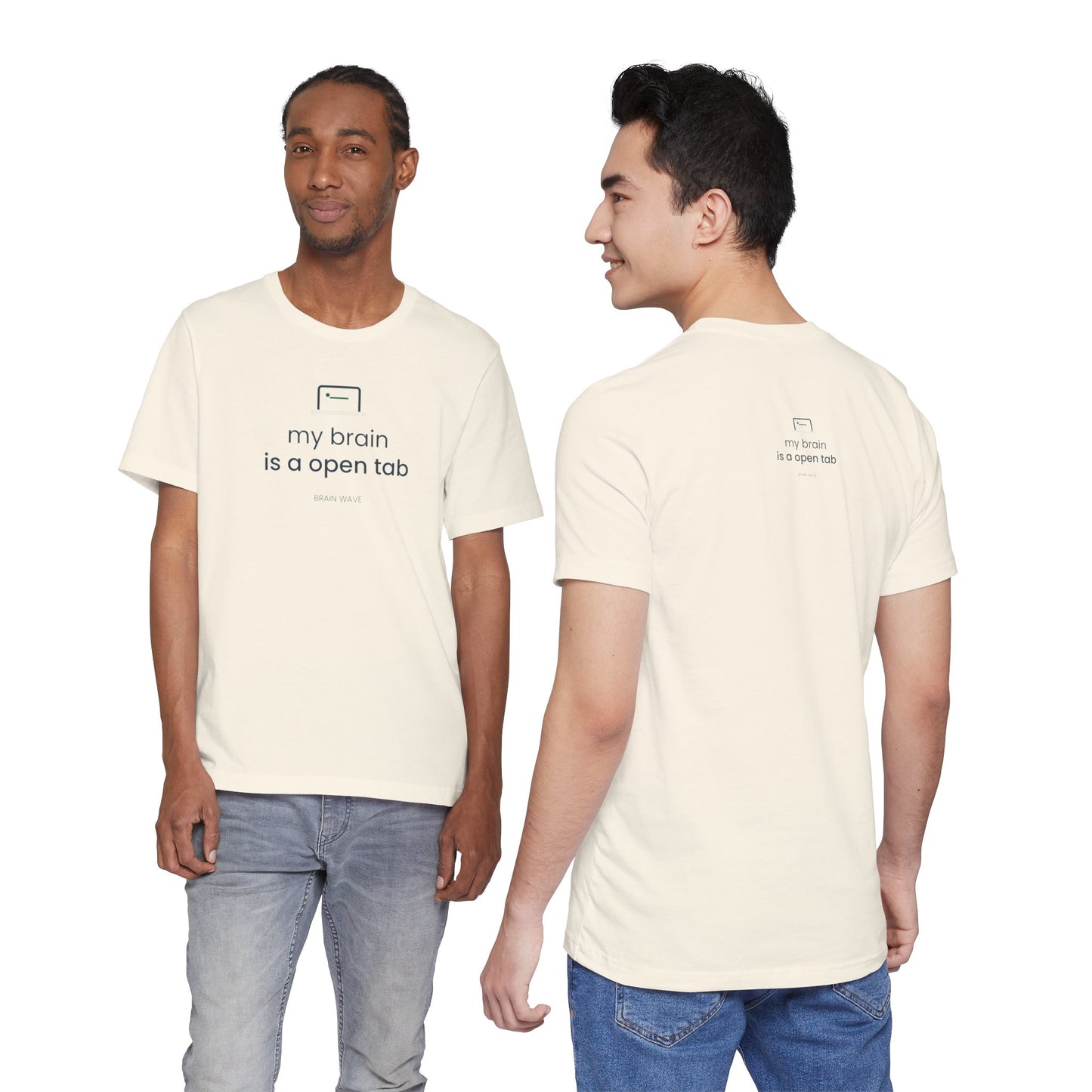 My Brain Is an Open Tab Minimalist ADHD Tee | Neurodivergent Shirt | Brain Wave