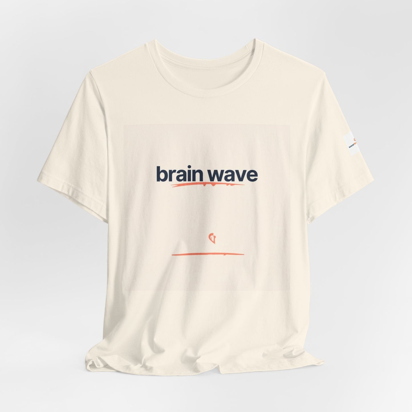 ADHD and Neurodivergent Unisex T-Shirt, Brain Wave Logo Design