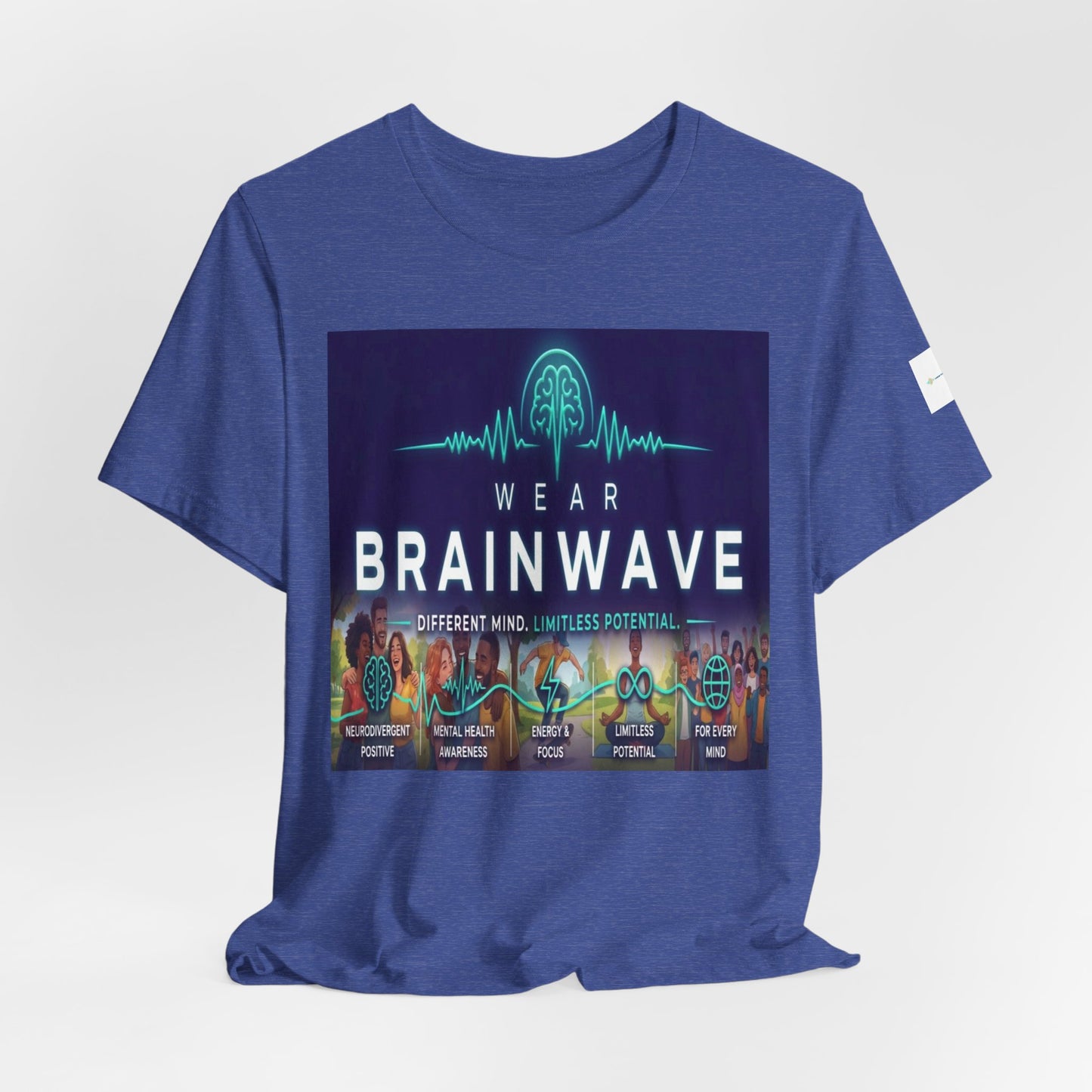 ADHD Unisex T-Shirt, Wear BrainWave Different Mind Limitless Potential