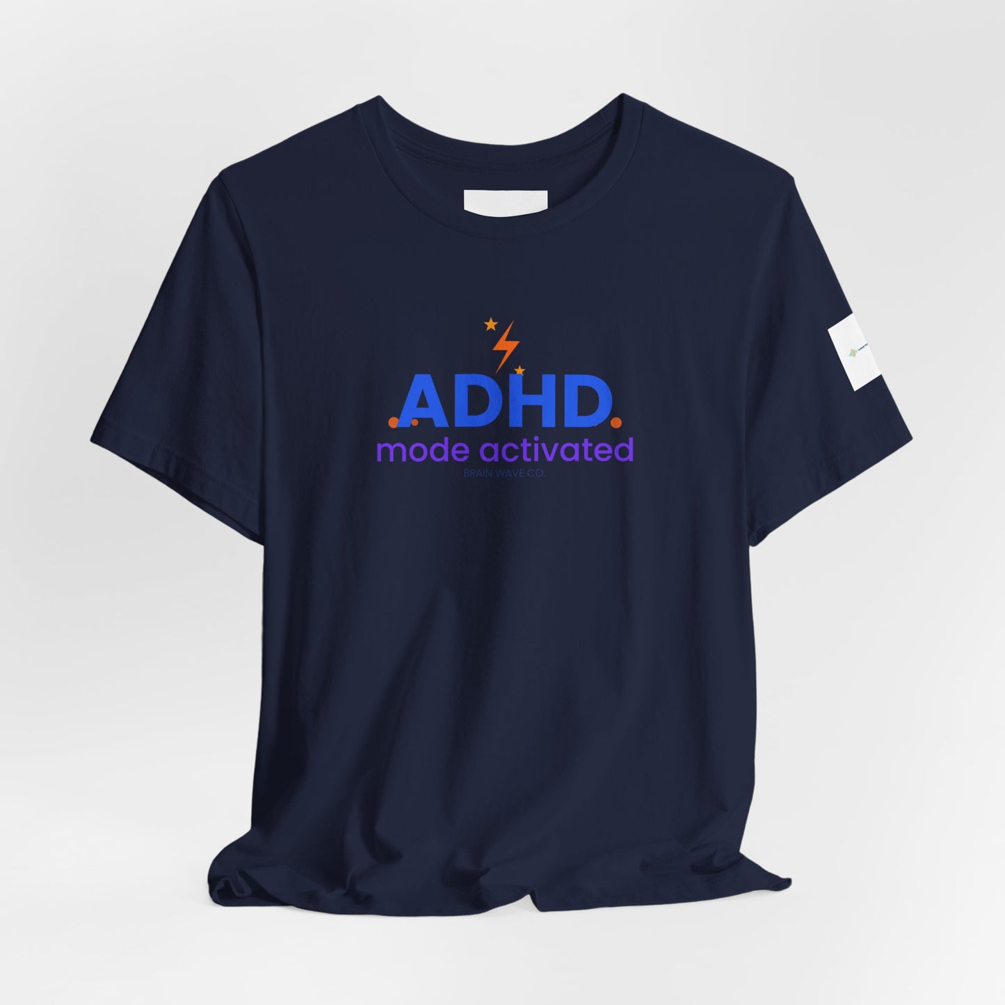 ADHD Mode Activated Unisex T-Shirt, Lightning Bolt Awareness Design