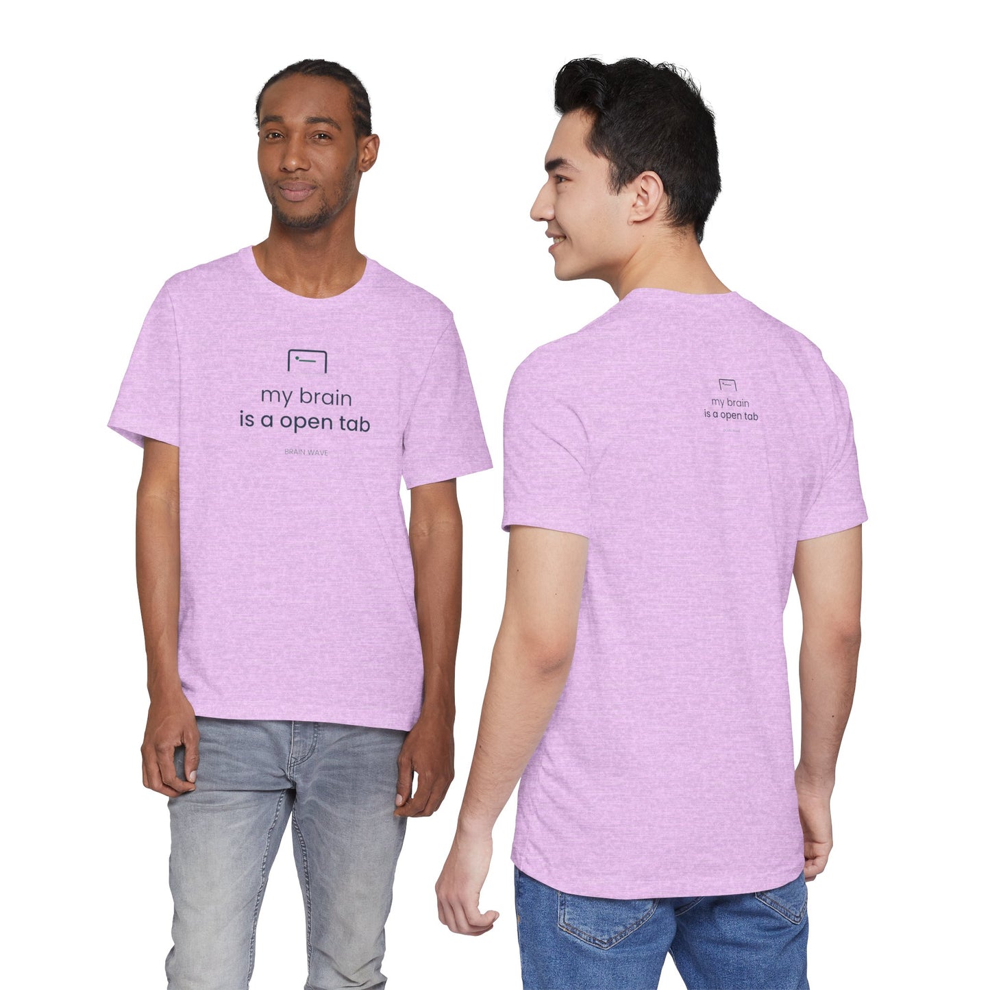 My Brain Is an Open Tab Minimalist ADHD Tee | Neurodivergent Shirt | Brain Wave