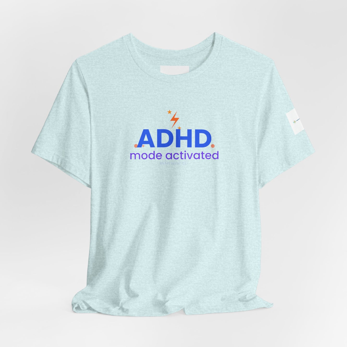 ADHD Mode Activated Unisex T-Shirt, Lightning Bolt Awareness Design