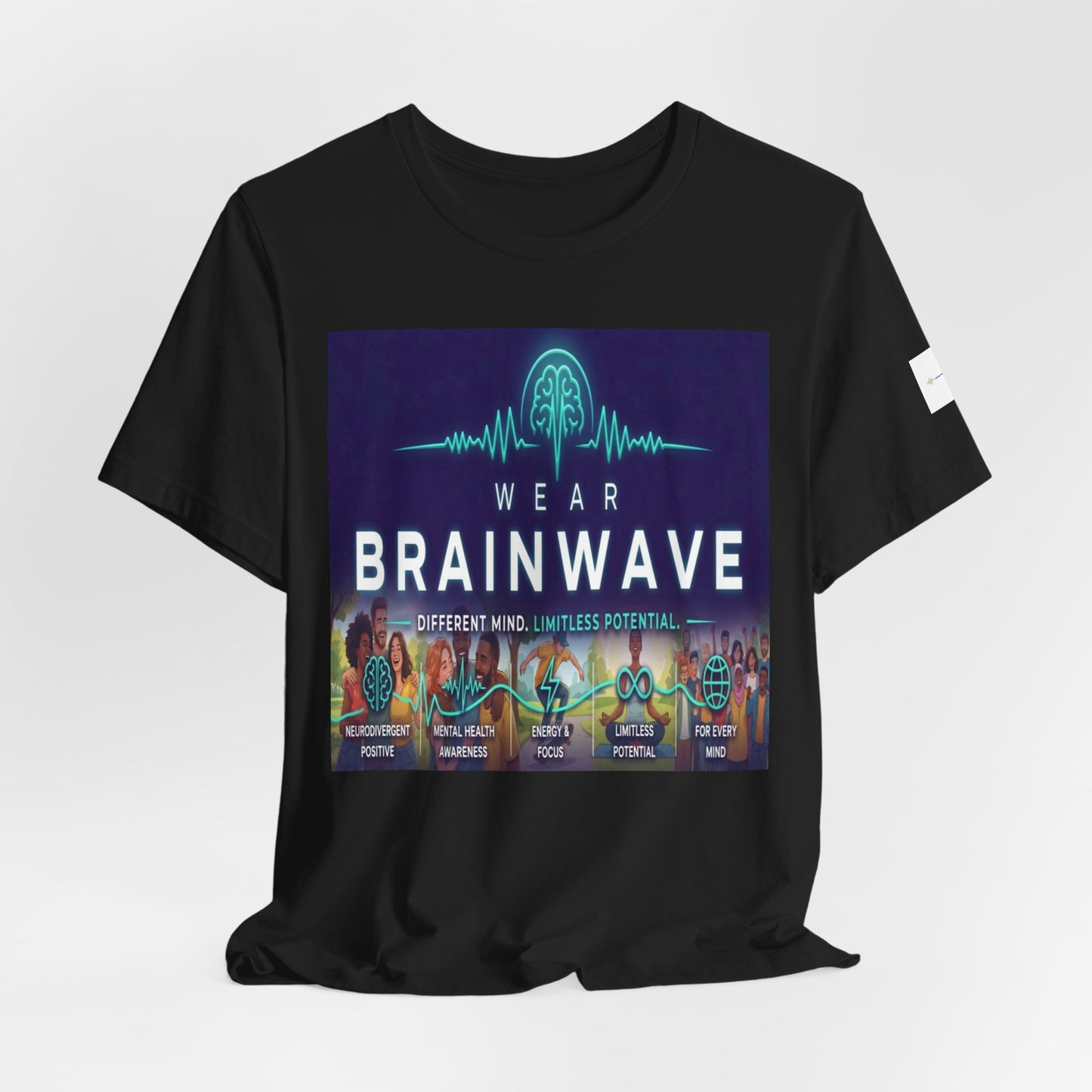 ADHD Unisex T-Shirt, Wear BrainWave Different Mind Limitless Potential