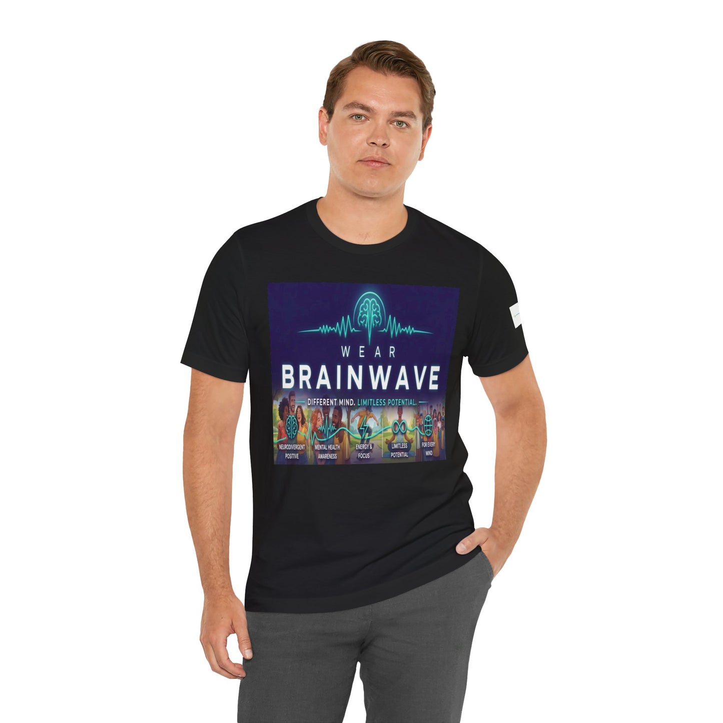 ADHD Unisex T-Shirt, Wear BrainWave Different Mind Limitless Potential