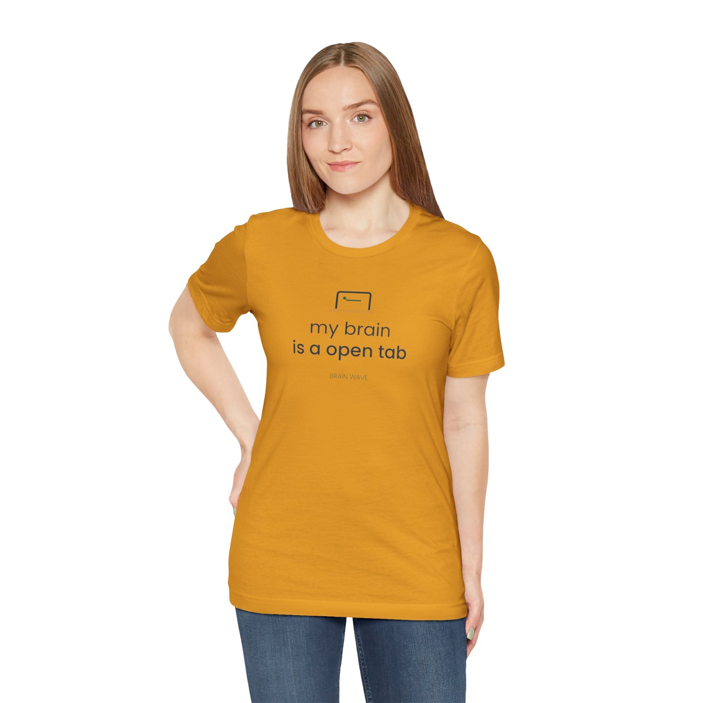My Brain Is an Open Tab Minimalist ADHD Tee | Neurodivergent Shirt | Brain Wave