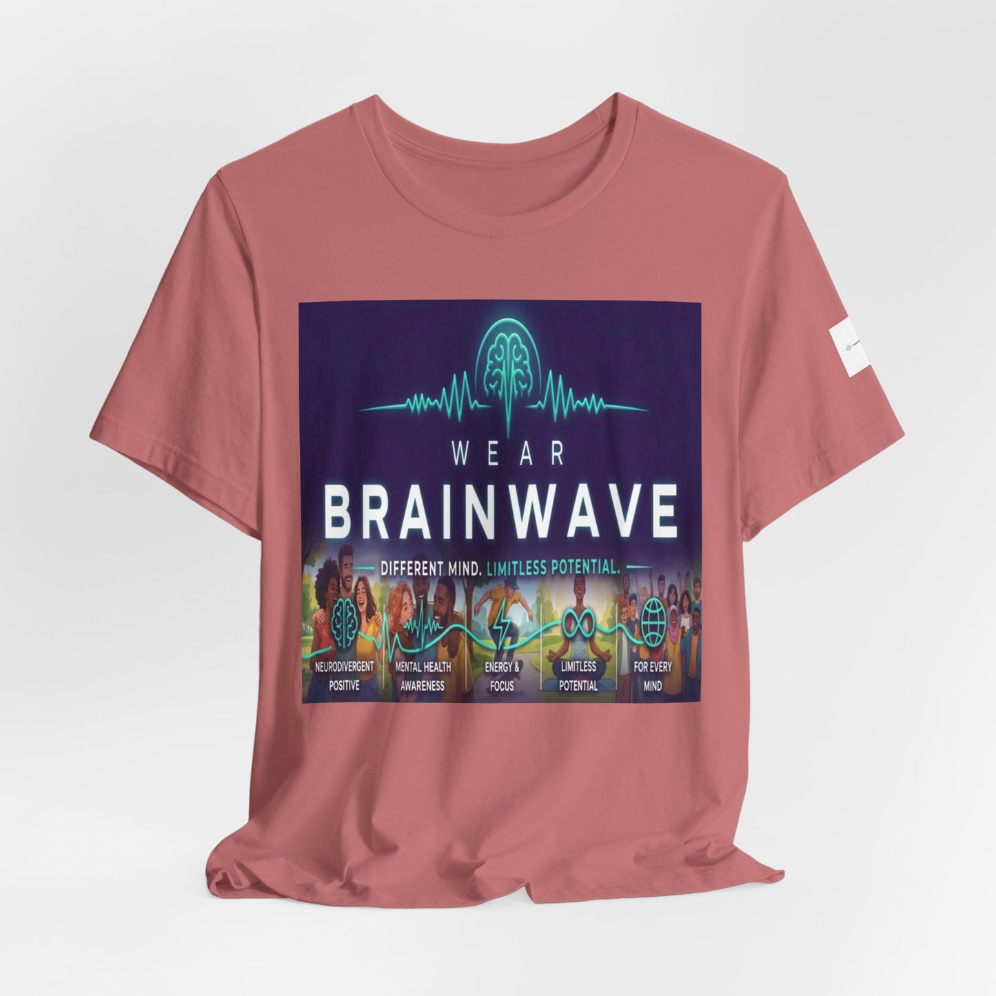 ADHD Unisex T-Shirt, Wear BrainWave Different Mind Limitless Potential