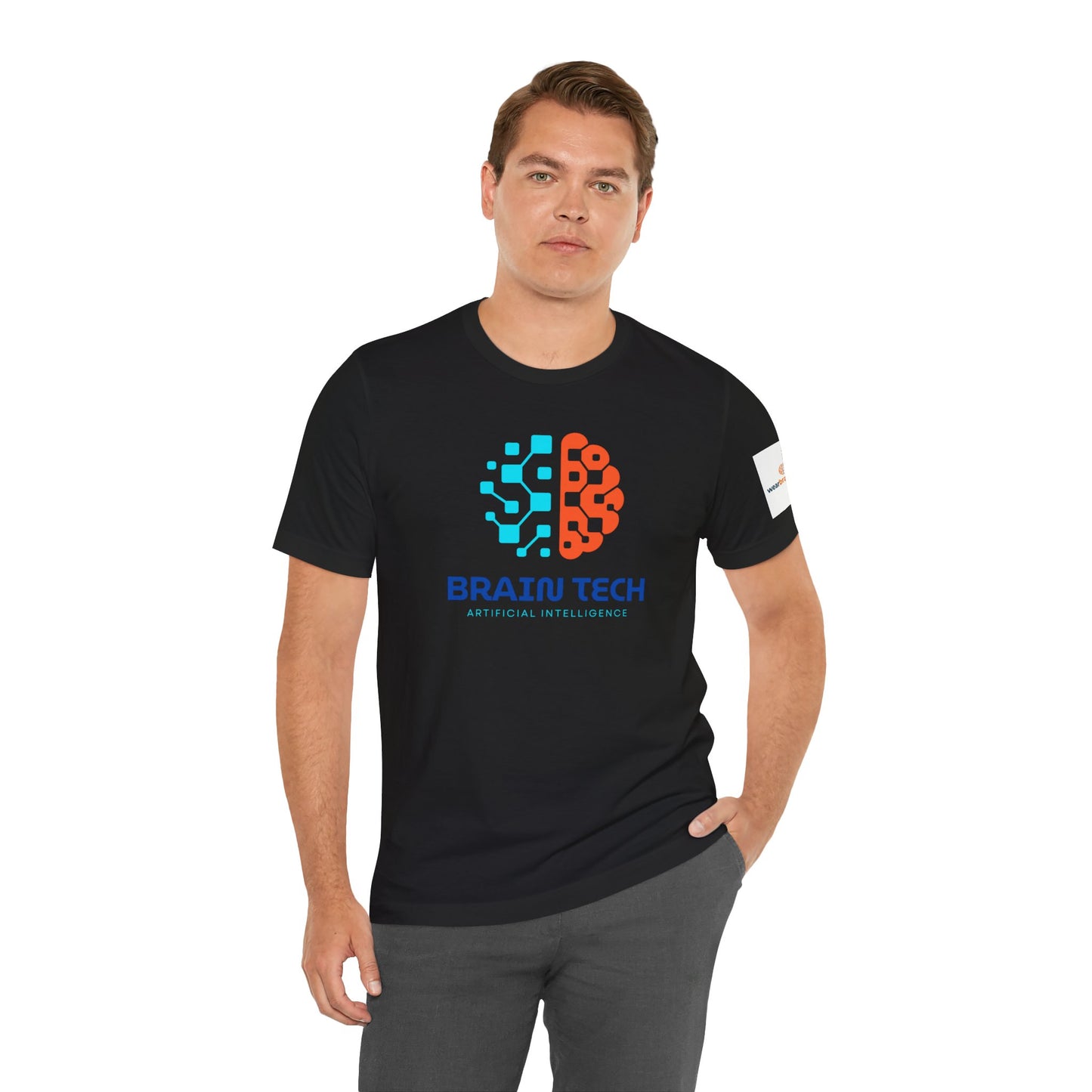 Neurodivergent Unisex T-Shirt, BrainTech AI Logo Graphic