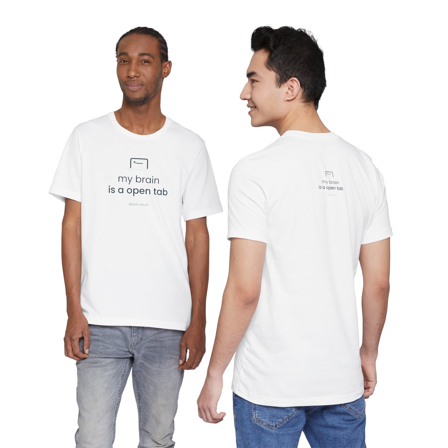 My Brain Is an Open Tab Minimalist ADHD Tee | Neurodivergent Shirt | Brain Wave