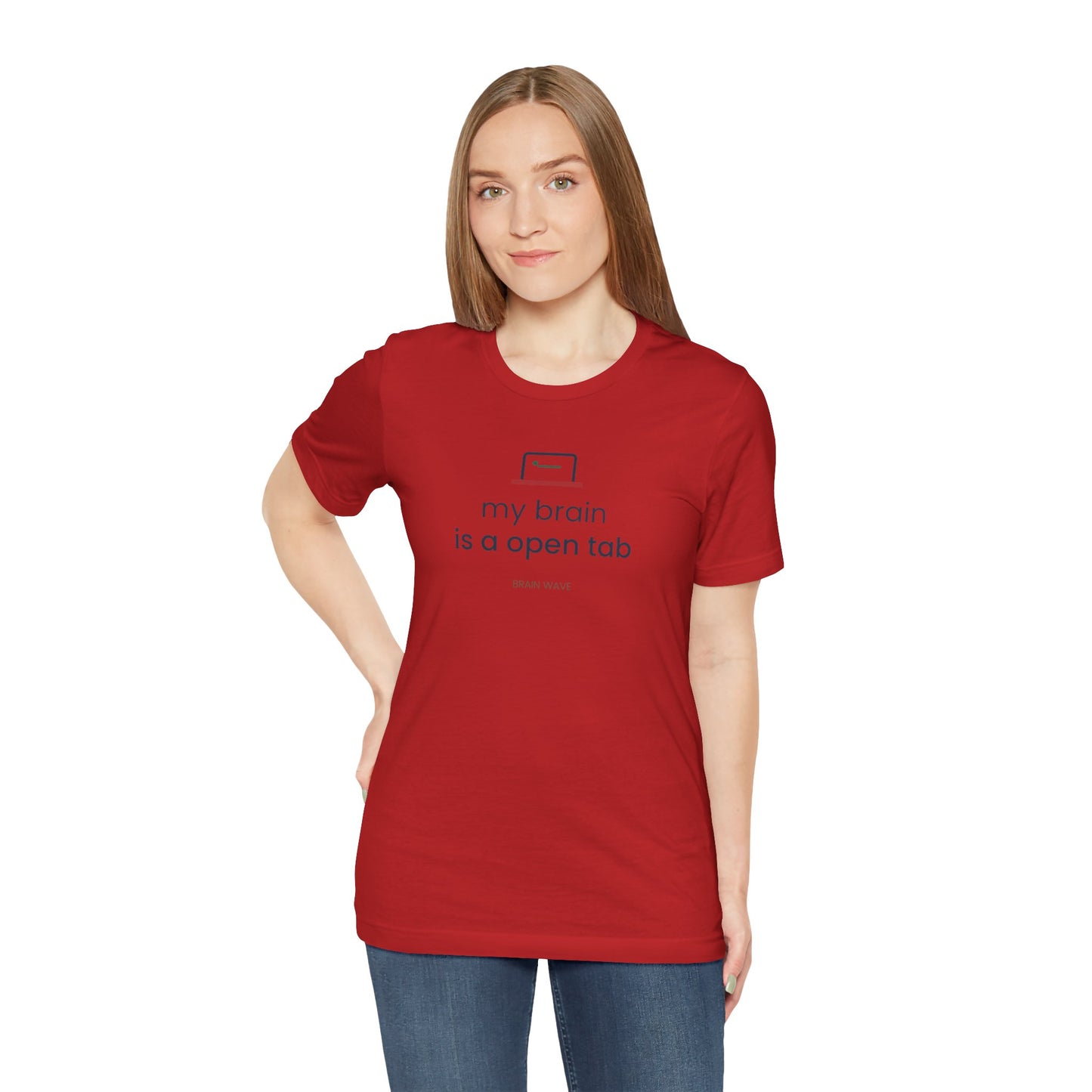 My Brain Is an Open Tab Minimalist ADHD Tee | Neurodivergent Shirt | Brain Wave