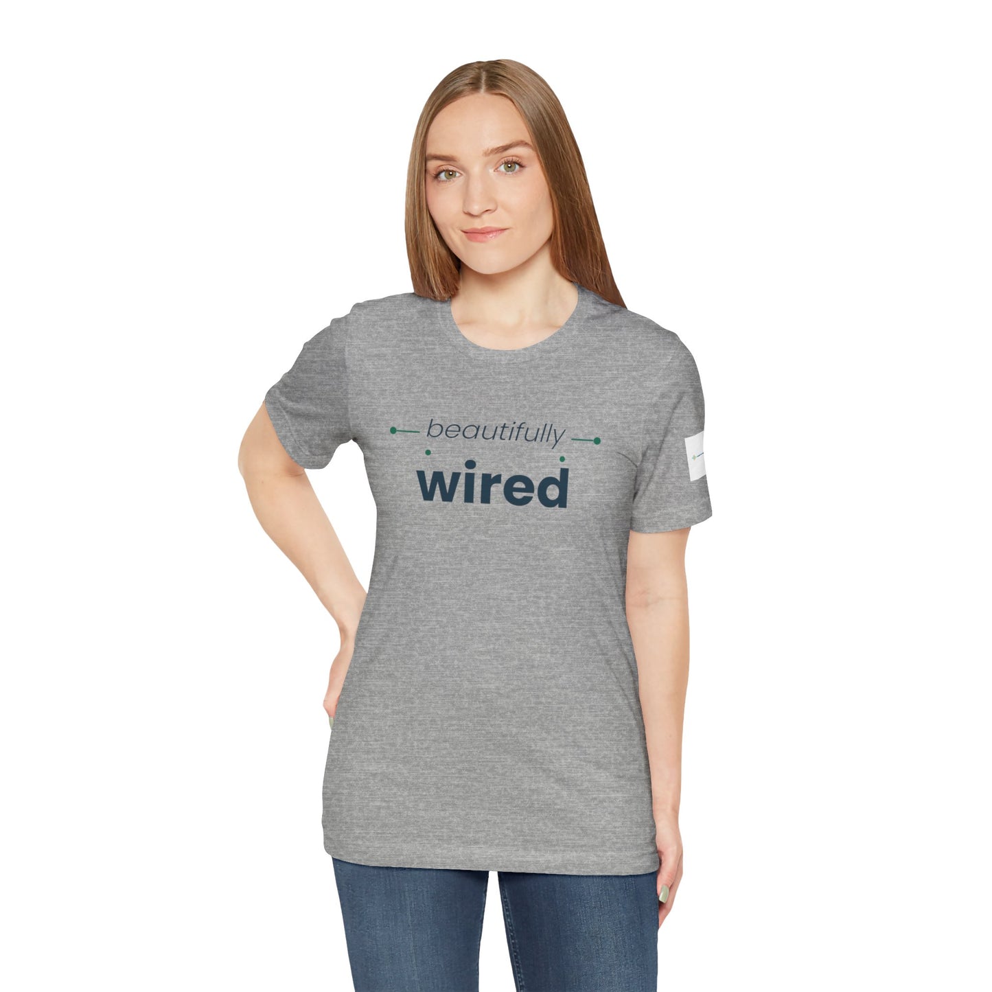 ADHD Unisex T-Shirt, Beautifully Wired Minimal Tech Graphic