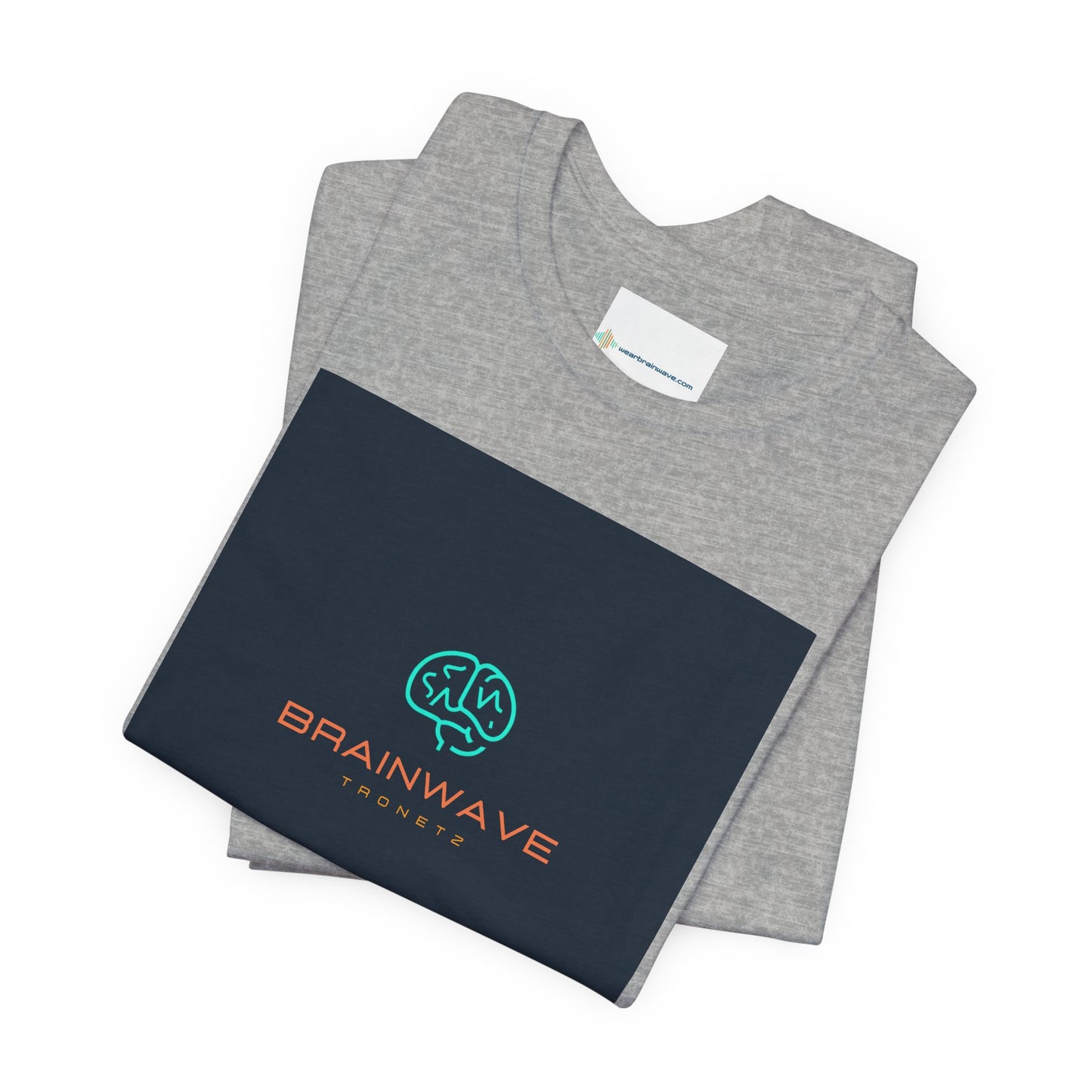 ADHD Awareness Unisex T-Shirt, Brainwave Tronetz Minimal Tech Logo