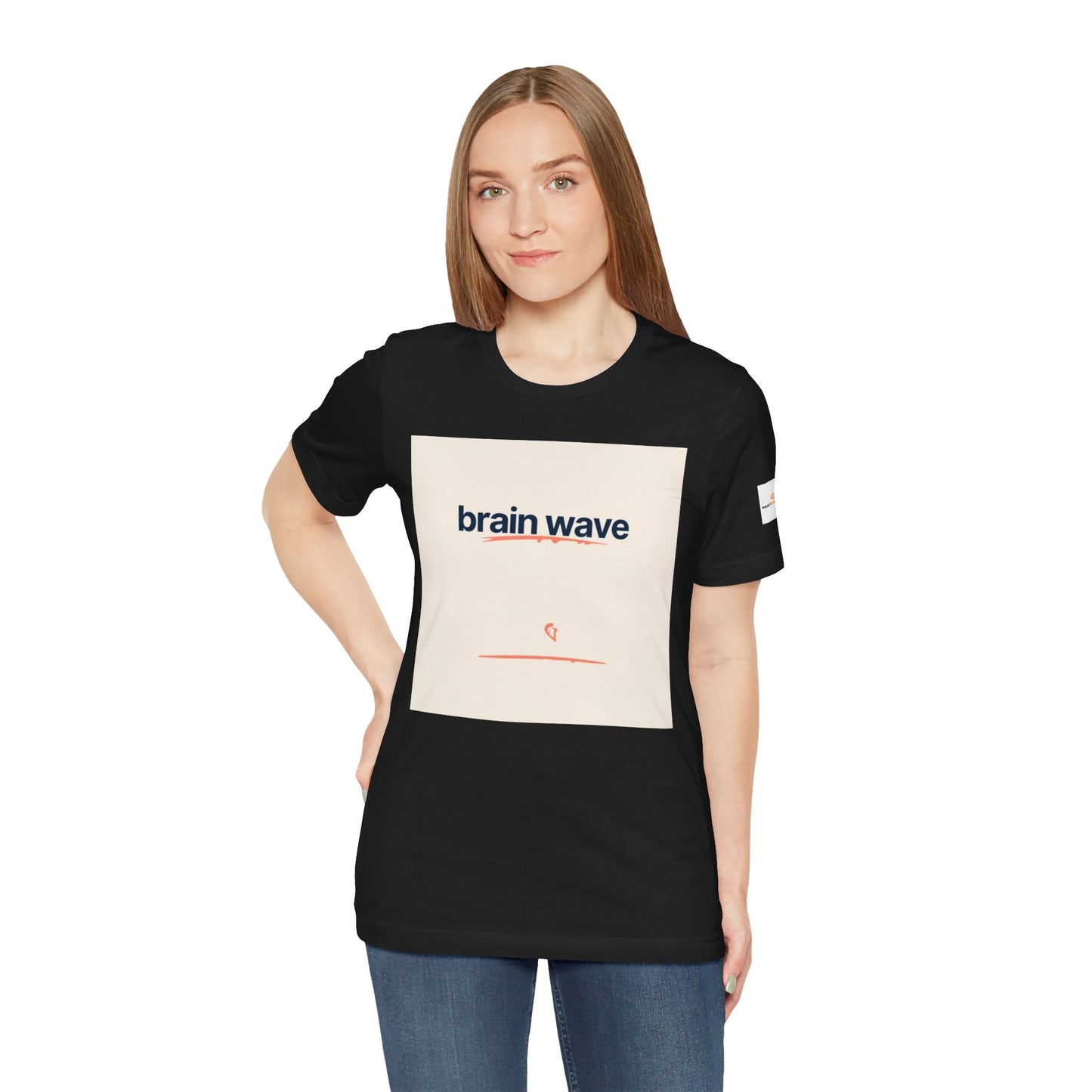 ADHD and Neurodivergent Unisex T-Shirt, Brain Wave Logo Design