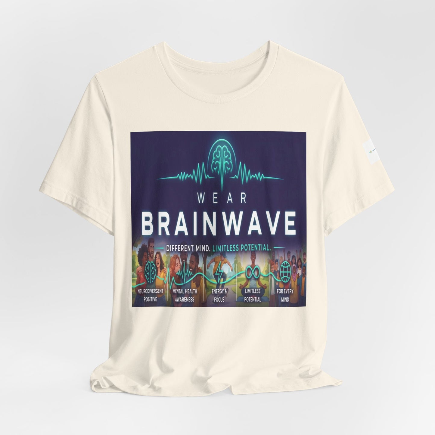 ADHD Unisex T-Shirt, Wear BrainWave Different Mind Limitless Potential