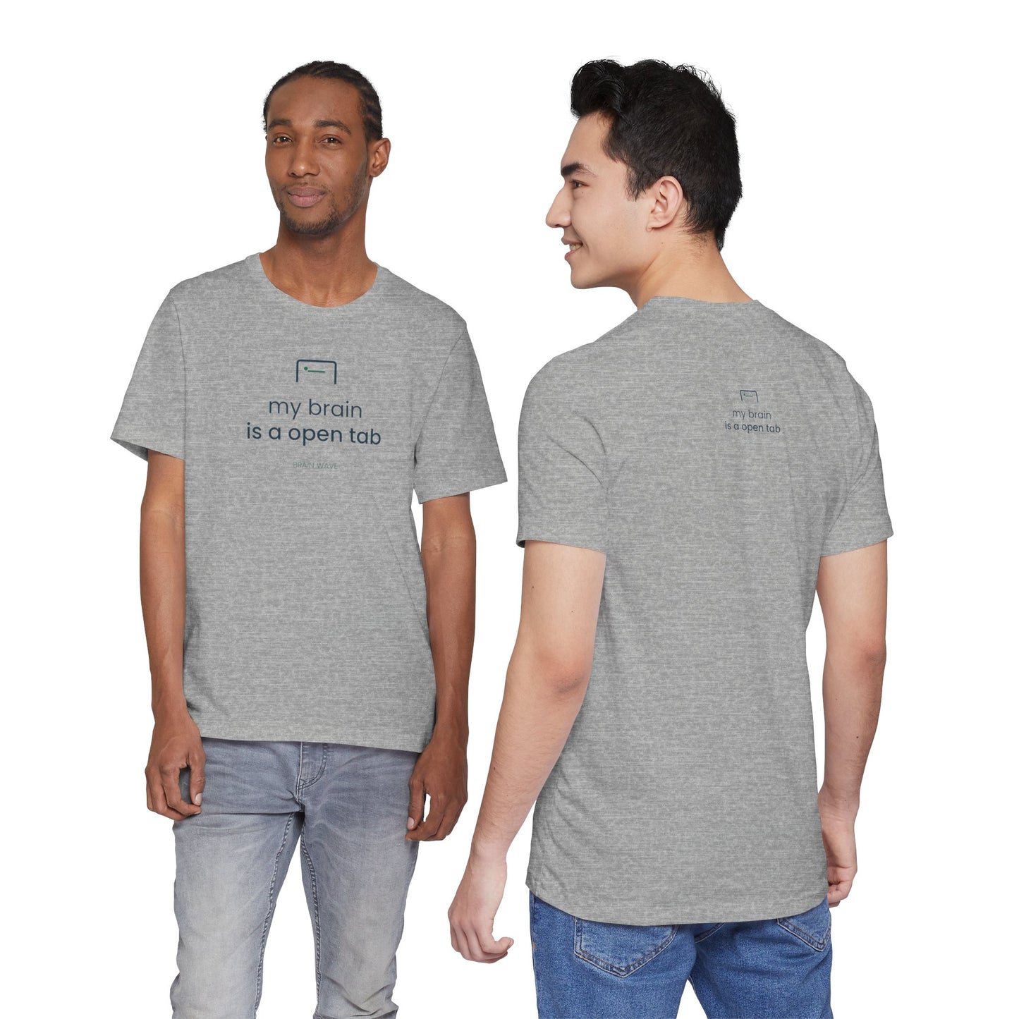 My Brain Is an Open Tab Minimalist ADHD Tee | Neurodivergent Shirt | Brain Wave