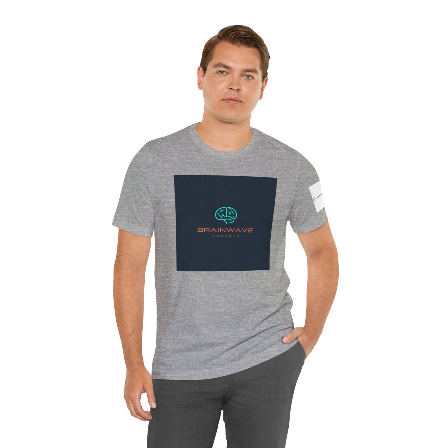 ADHD Awareness Unisex T-Shirt, Brainwave Tronetz Minimal Tech Logo