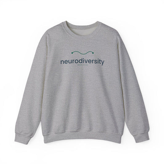 Neurodiversity Awareness Unisex Crewneck Sweatshirt, Minimal ADHD Design