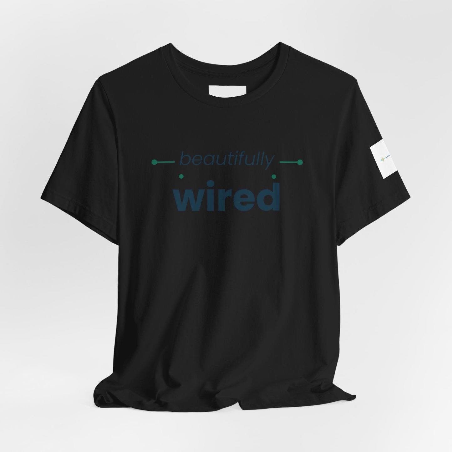 ADHD Unisex T-Shirt, Beautifully Wired Minimal Tech Graphic