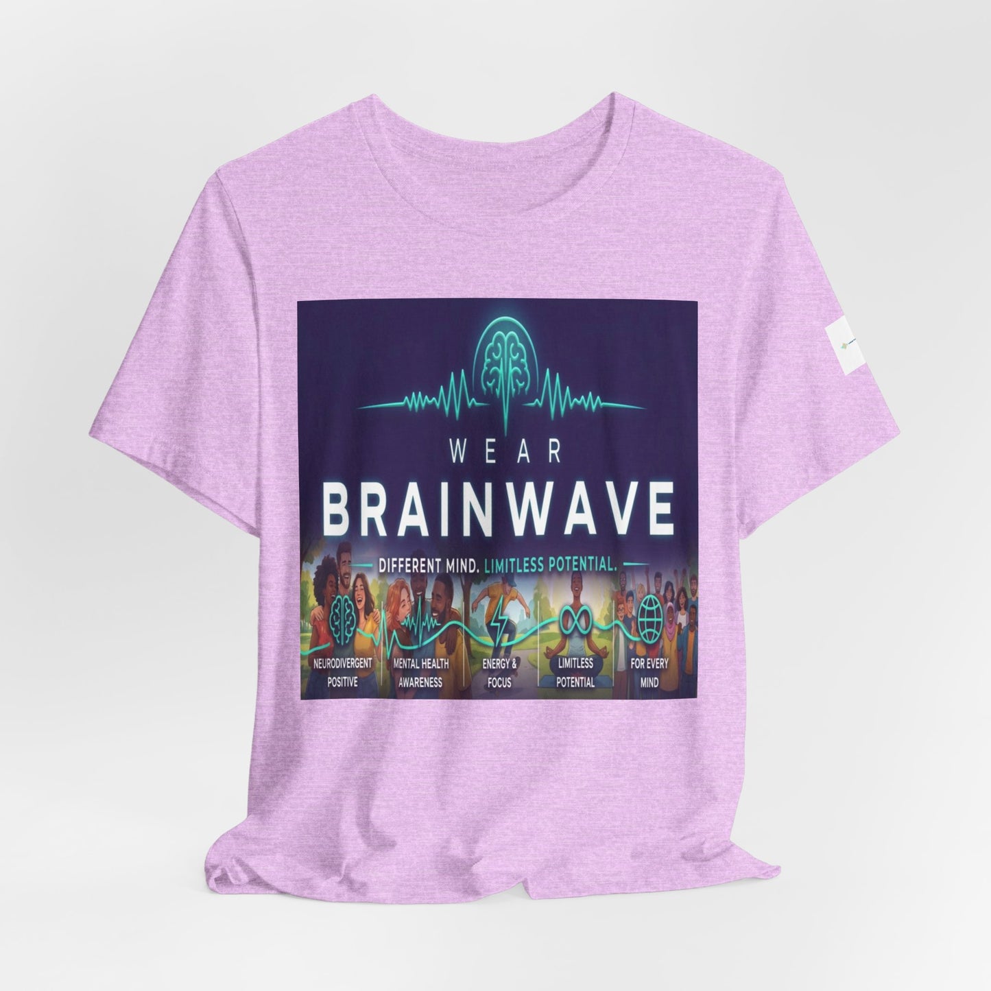 ADHD Unisex T-Shirt, Wear BrainWave Different Mind Limitless Potential