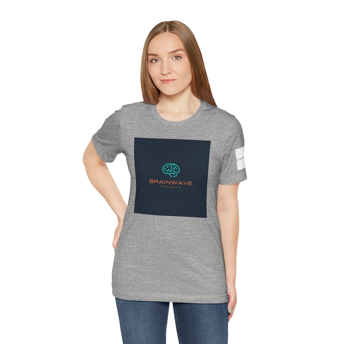 ADHD Awareness Unisex T-Shirt, Brainwave Tronetz Minimal Tech Logo