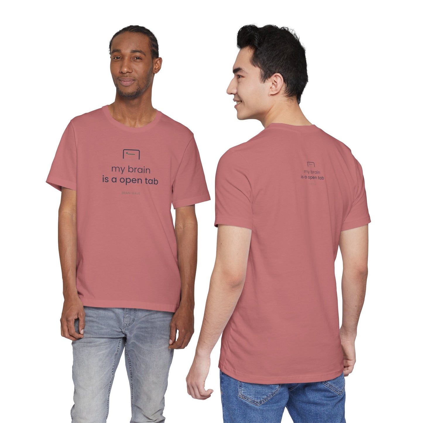 My Brain Is an Open Tab Minimalist ADHD Tee | Neurodivergent Shirt | Brain Wave